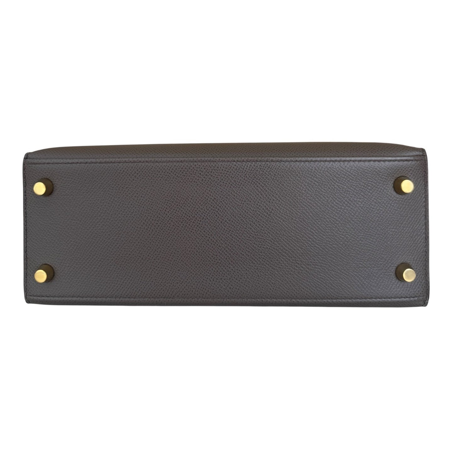 Hermes Kelly 25 Sellier Etain Gray Epsom Leather Gold Hardware