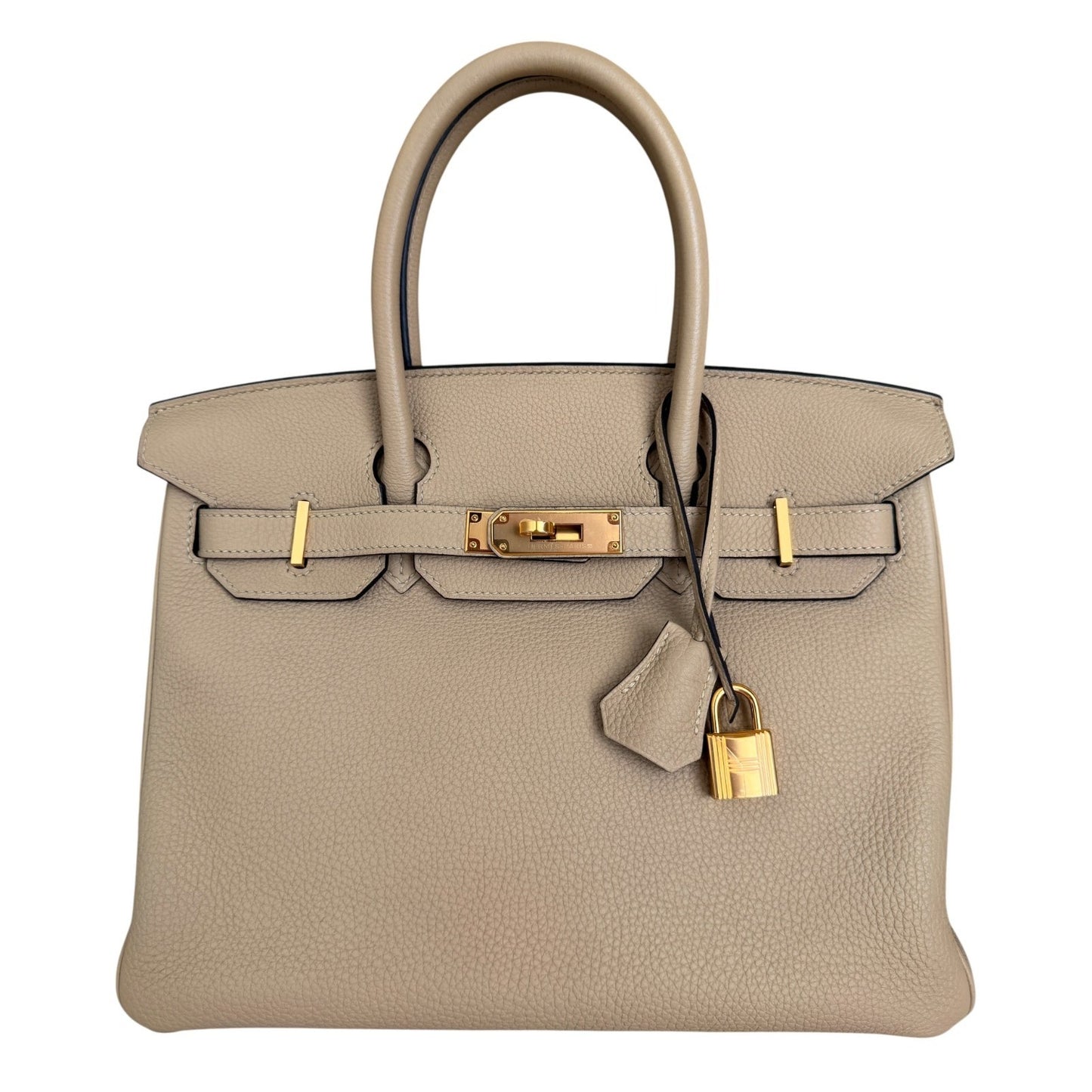 Hermes Birkin 30 Trench Beige Togo Leather Gold Hardware RARE