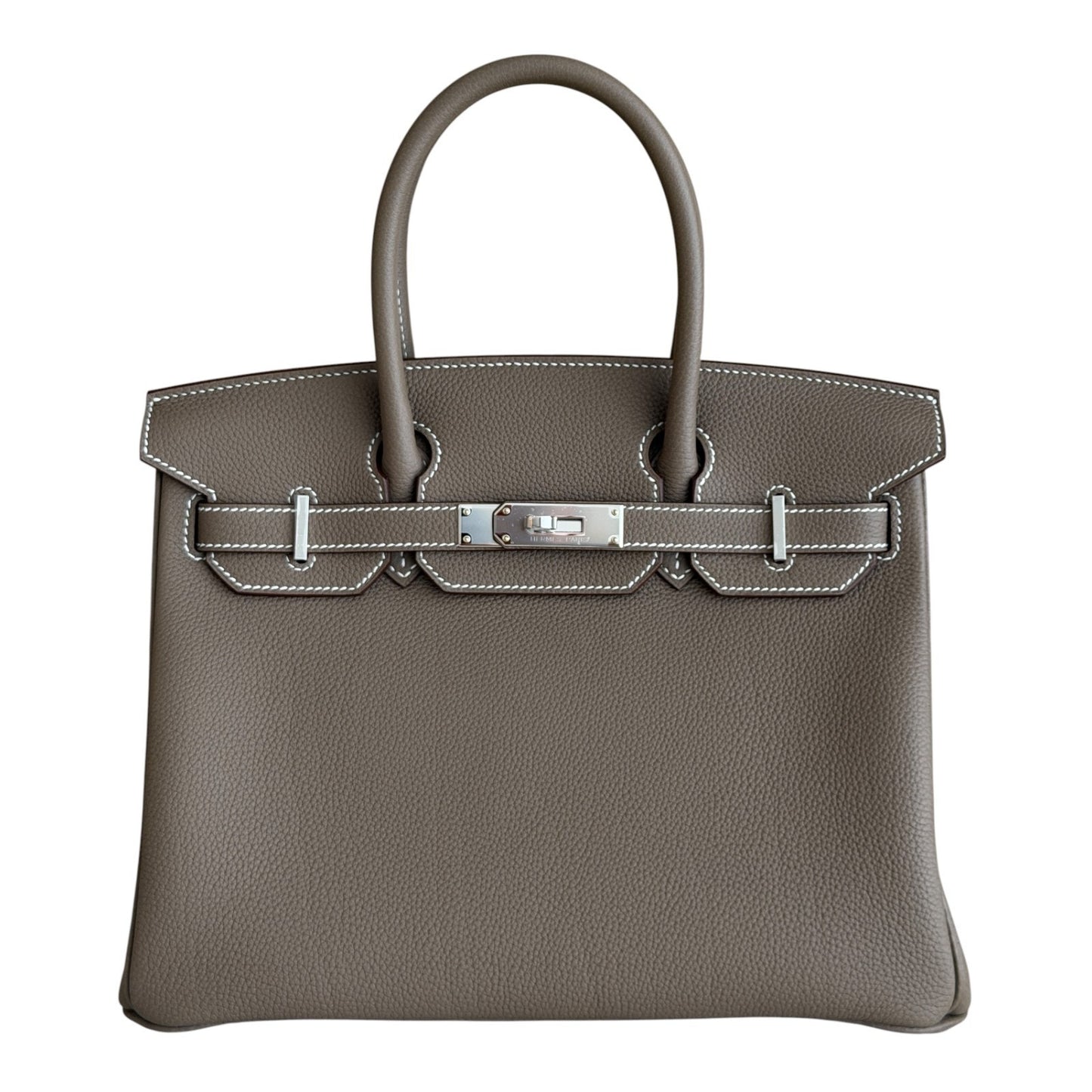 Hermes Birkin 30 Etoupe Gray Togo Leather Palladium Hardware