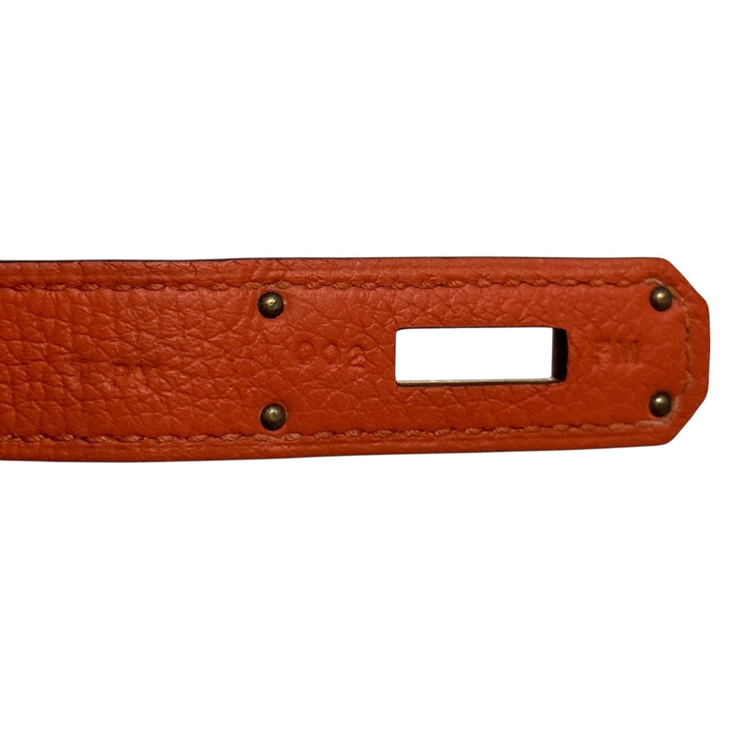 Hermes Birkin 30 Feu Orange Leather Gold Hardware RARE