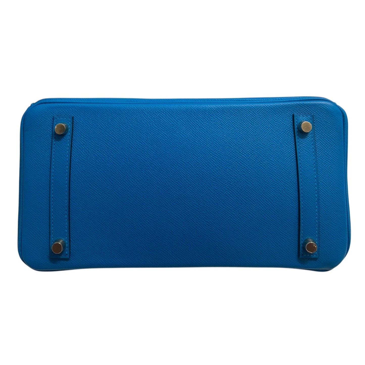 Hermes Birkin 30 Blue Zanzibar Bleu Epsom Leather Gold Hardware