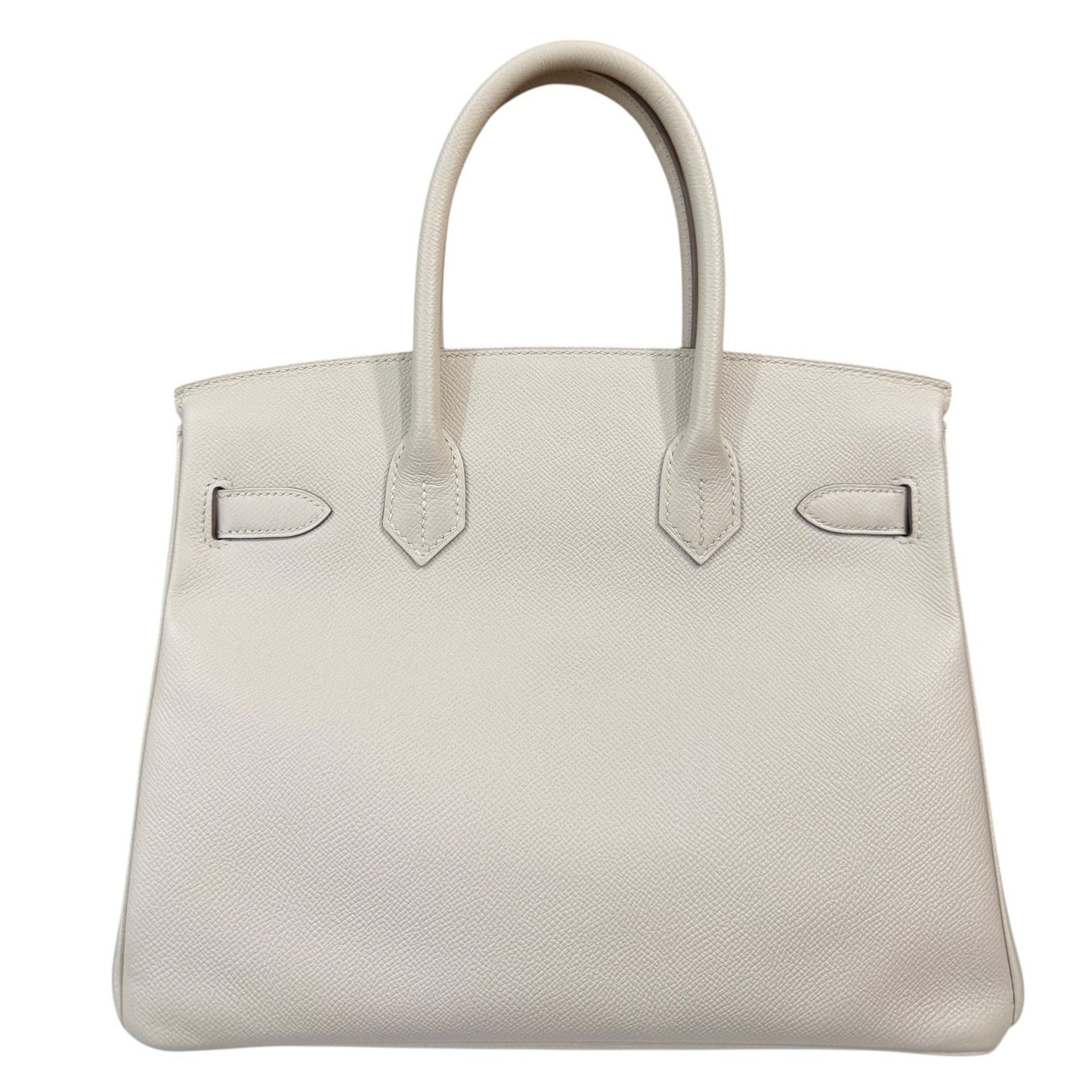 Hermes Birkin 30 Craie White Epsom Leather Gold Hardware Handbag