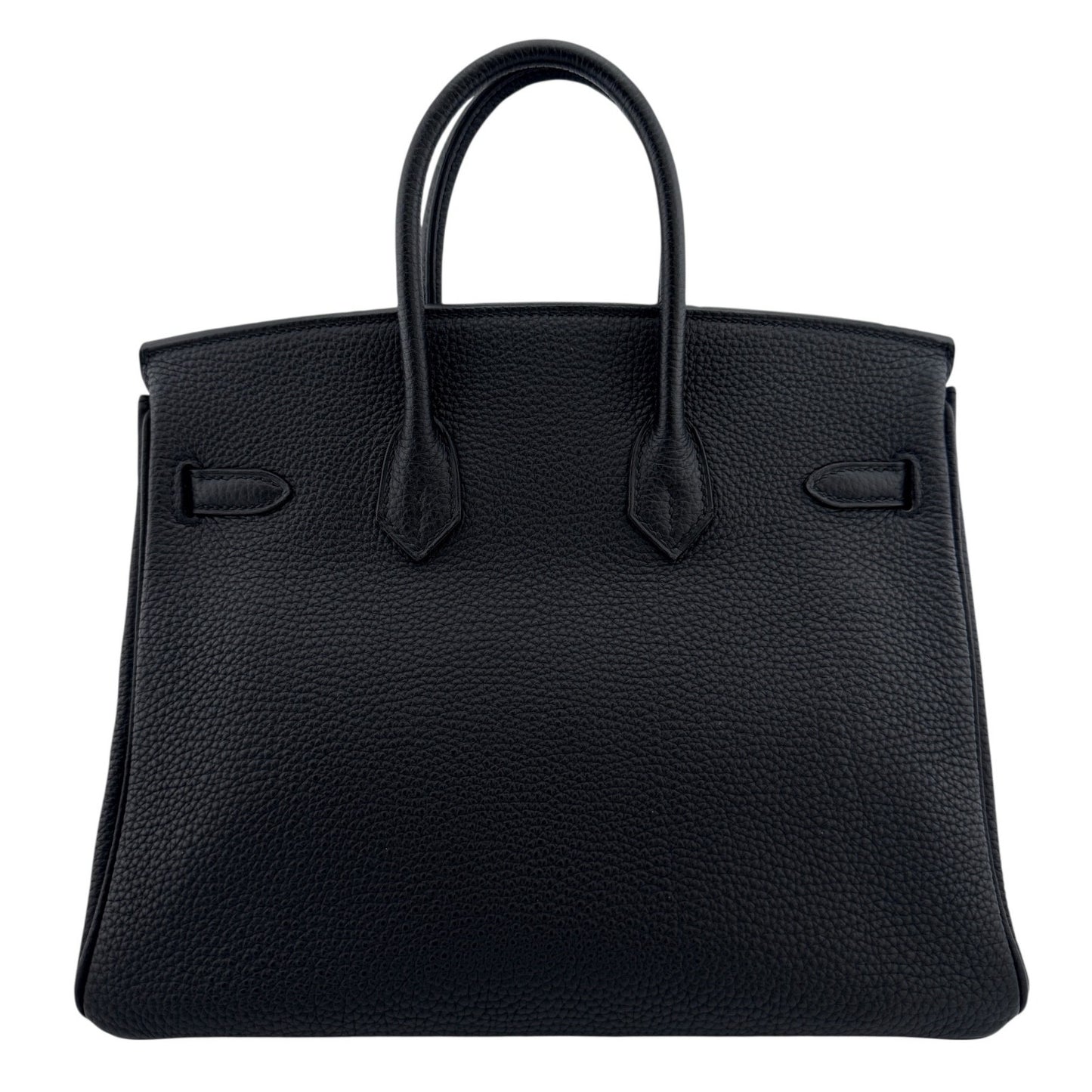 Hermes Birkin 25 Black Noir Togo Leather Gold Hardware Handbag