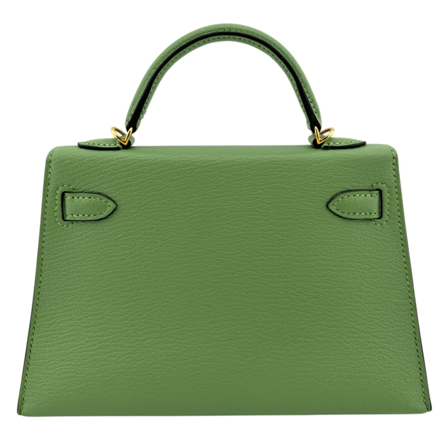Hermes Kelly Mini 20 Vert Criquet Green Chèvre Leather Gold Hardware RARE