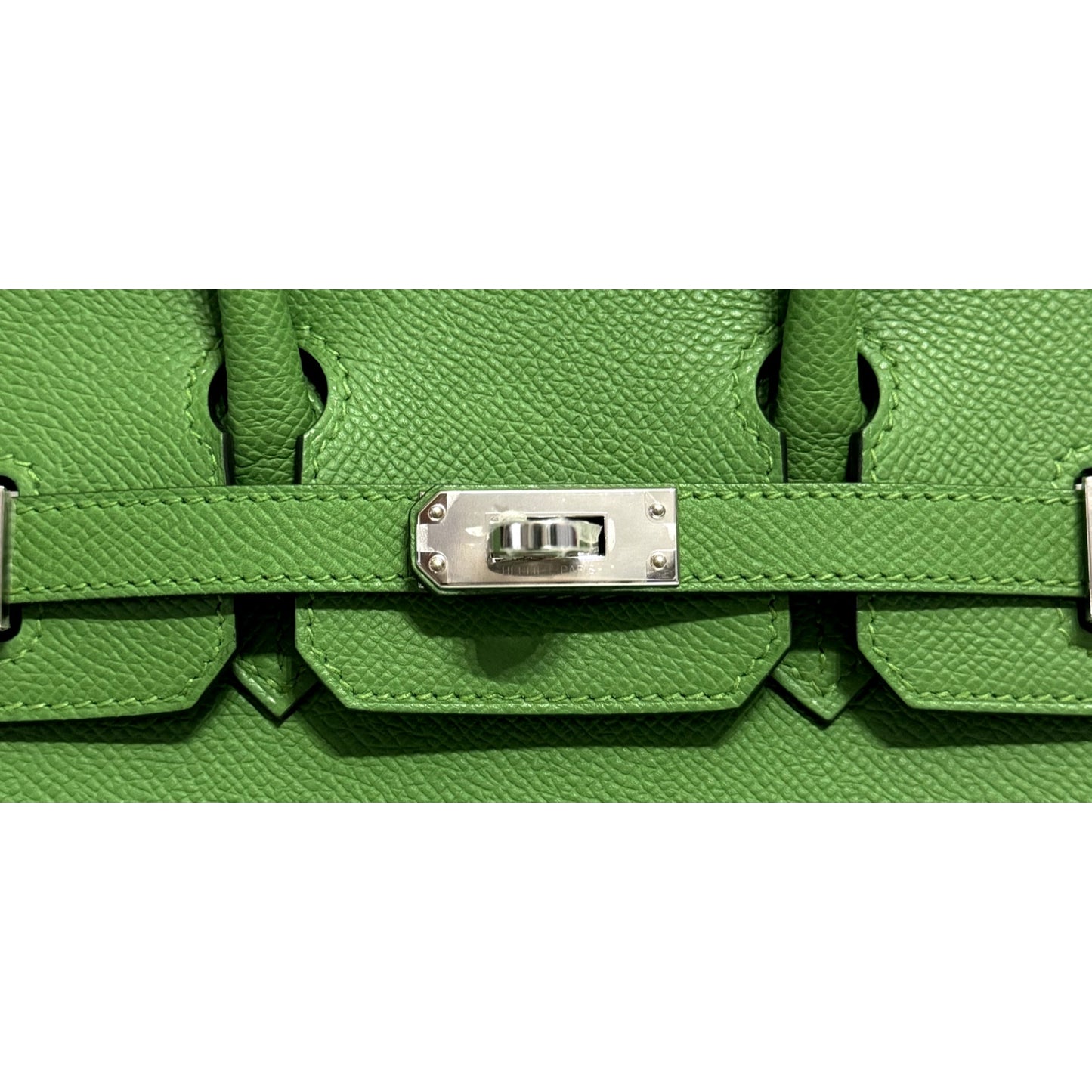 Hermes Birkin 25 Sellier Vert Yucca Green Epsom Leather Palladium Hardware