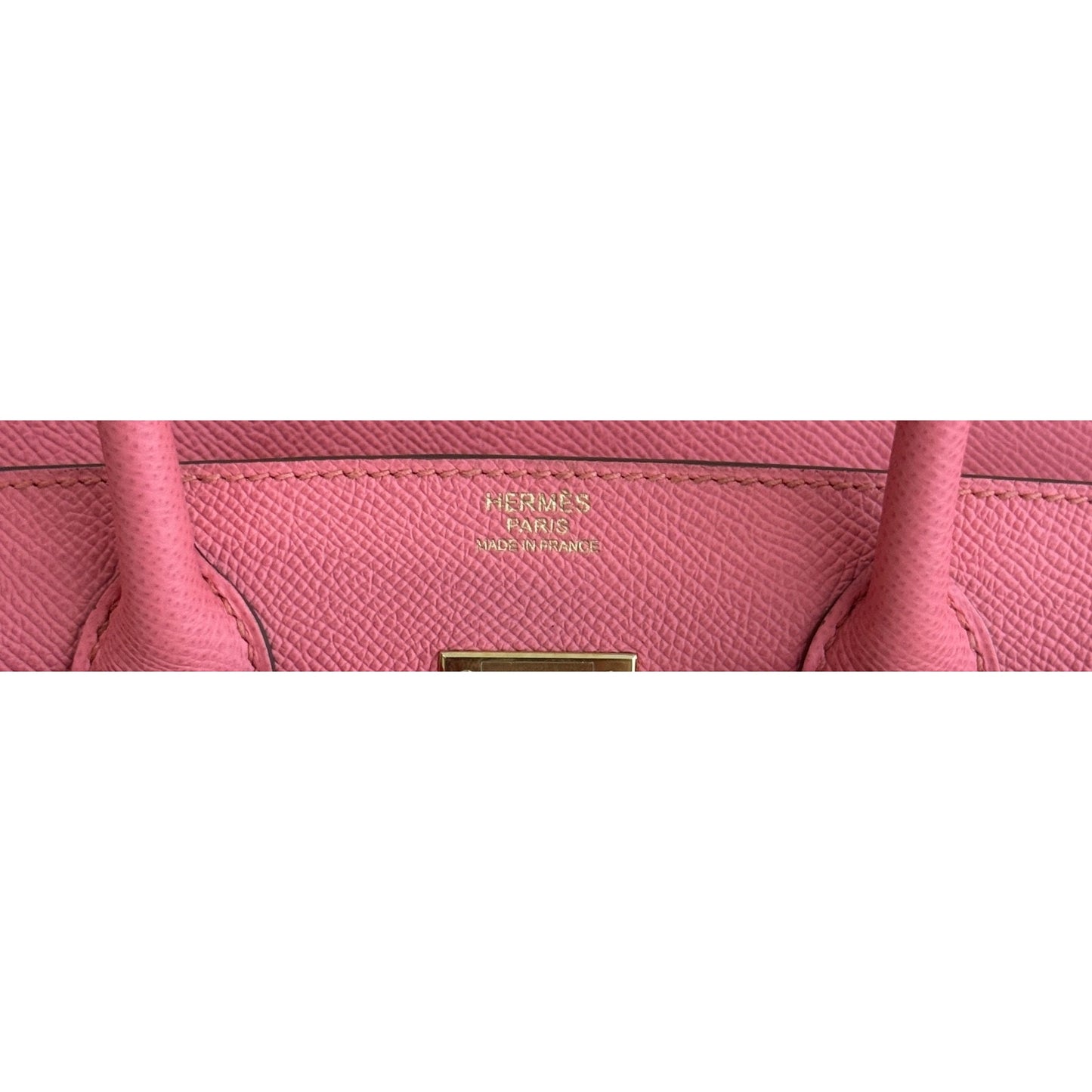 Hermes Birkin 30 Flamingo Pink Epsom Leather Gold Hardware Handbag RARE