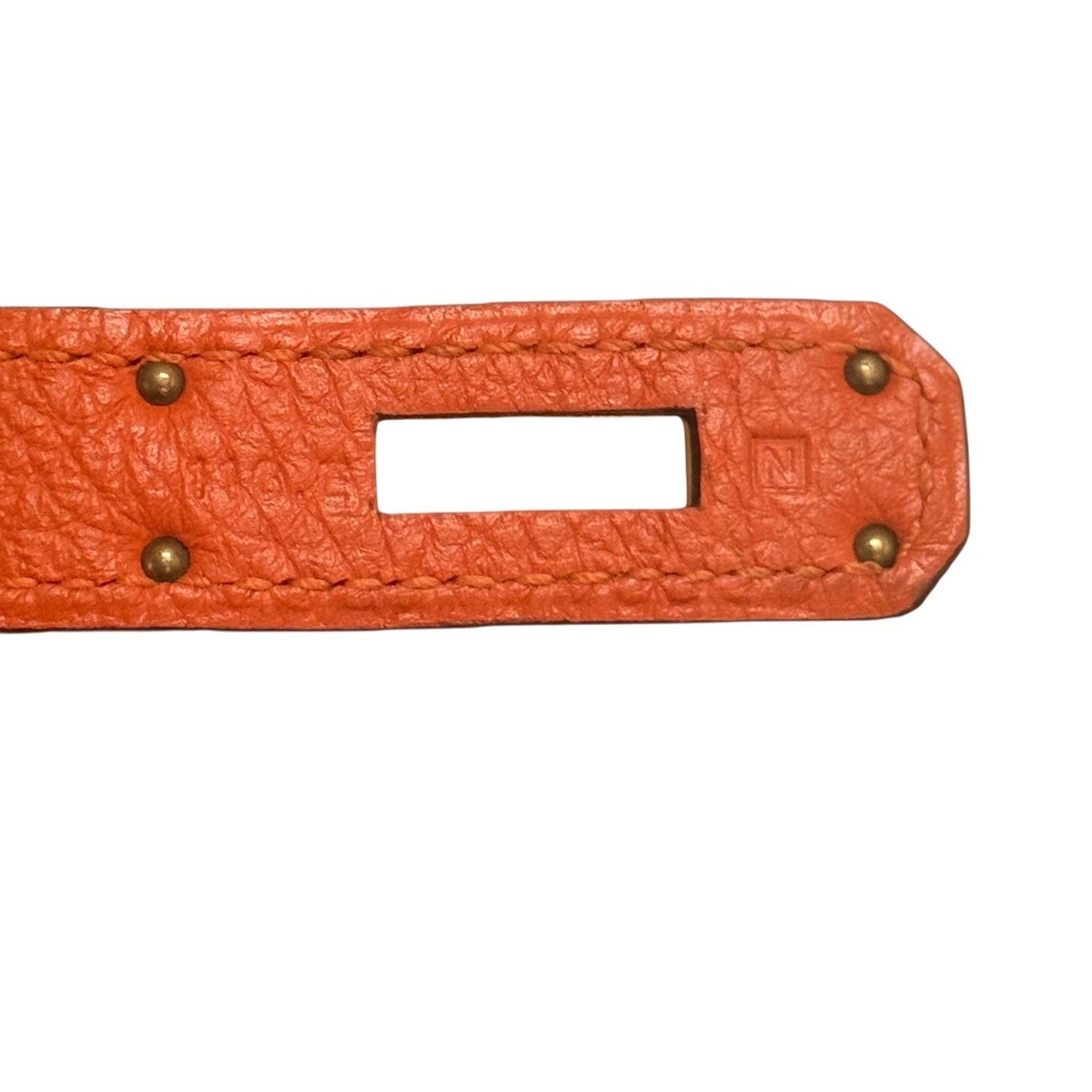 Hermes Birkin 35 Orange Togo Leather Gold Hardware RARE