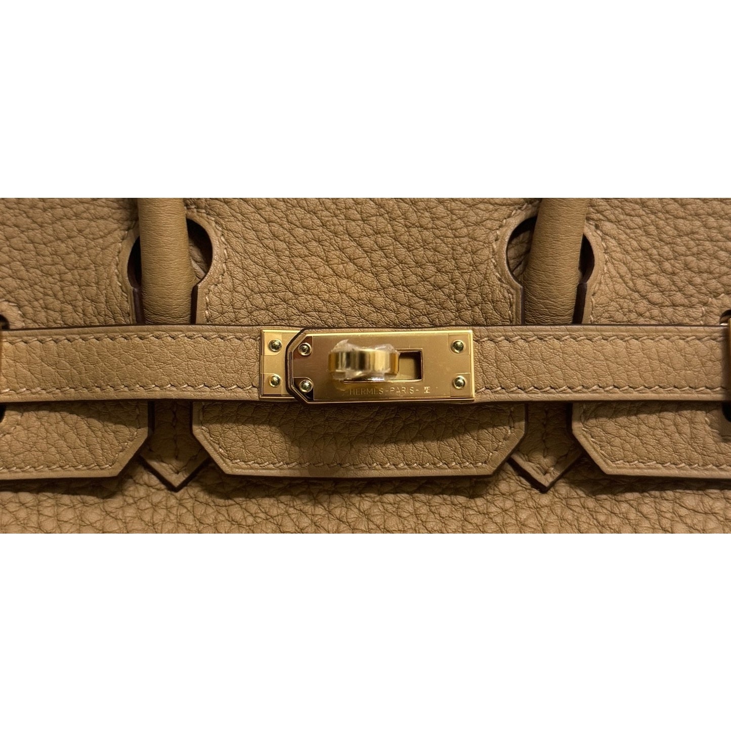 Hermes Birkin 25 Biscuit Tan Beige Togo Leather Gold Hardware NEW