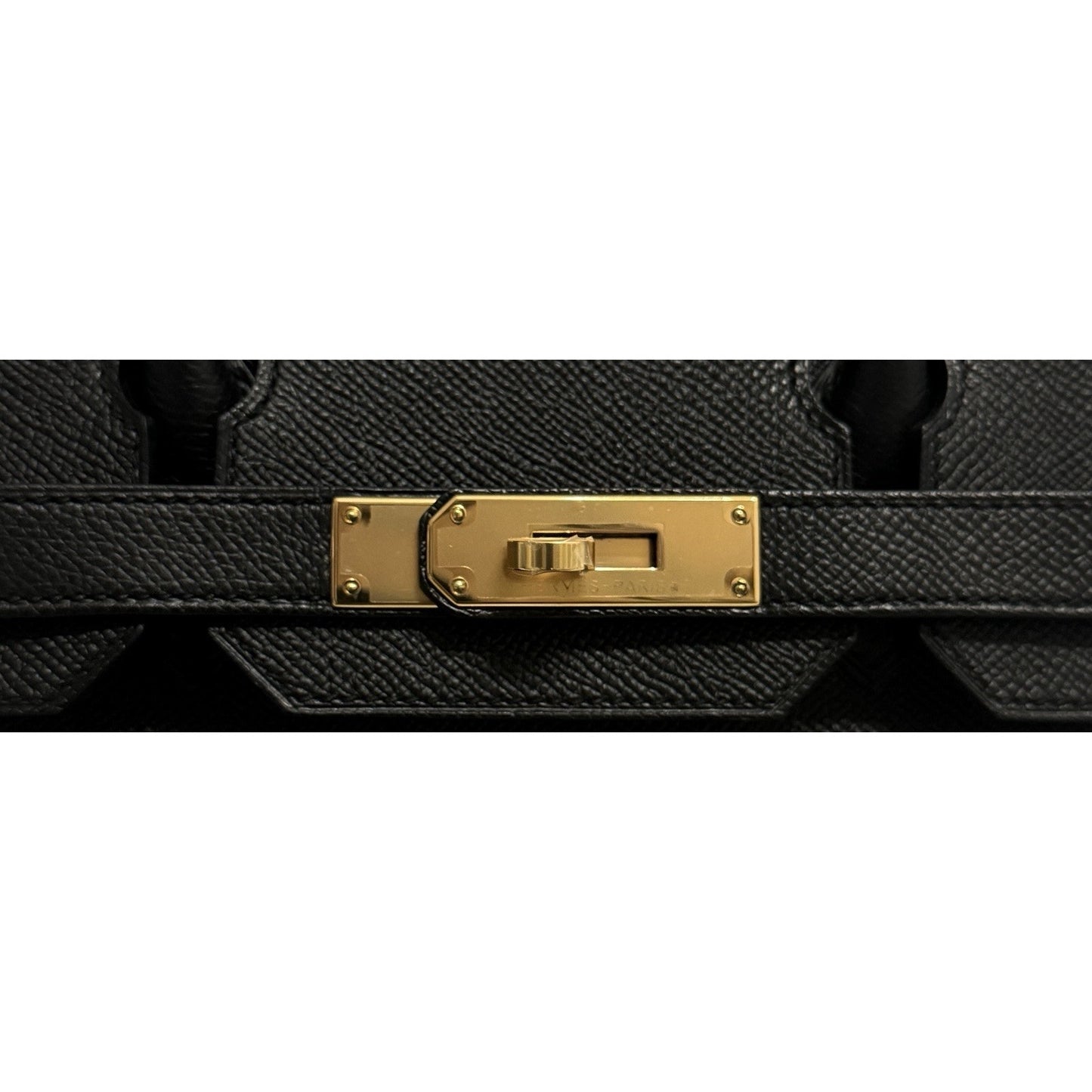 Hermes Birkin 30 Black Noir Epsom Leather Gold Hardware RARE