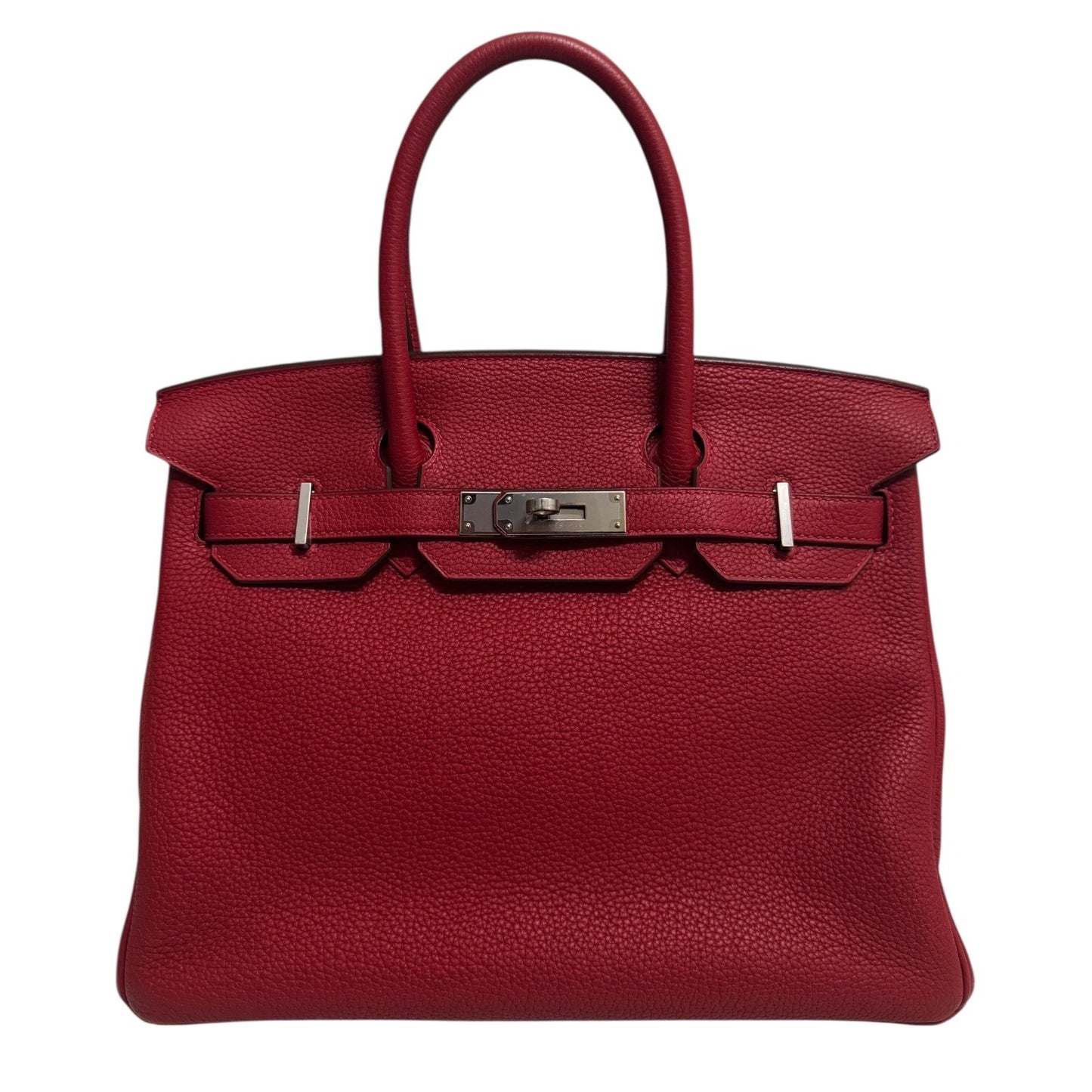 Hermes Birkin 30 Verso Rouge Casaque & Rouge H Togo Leather Palladium Hardware