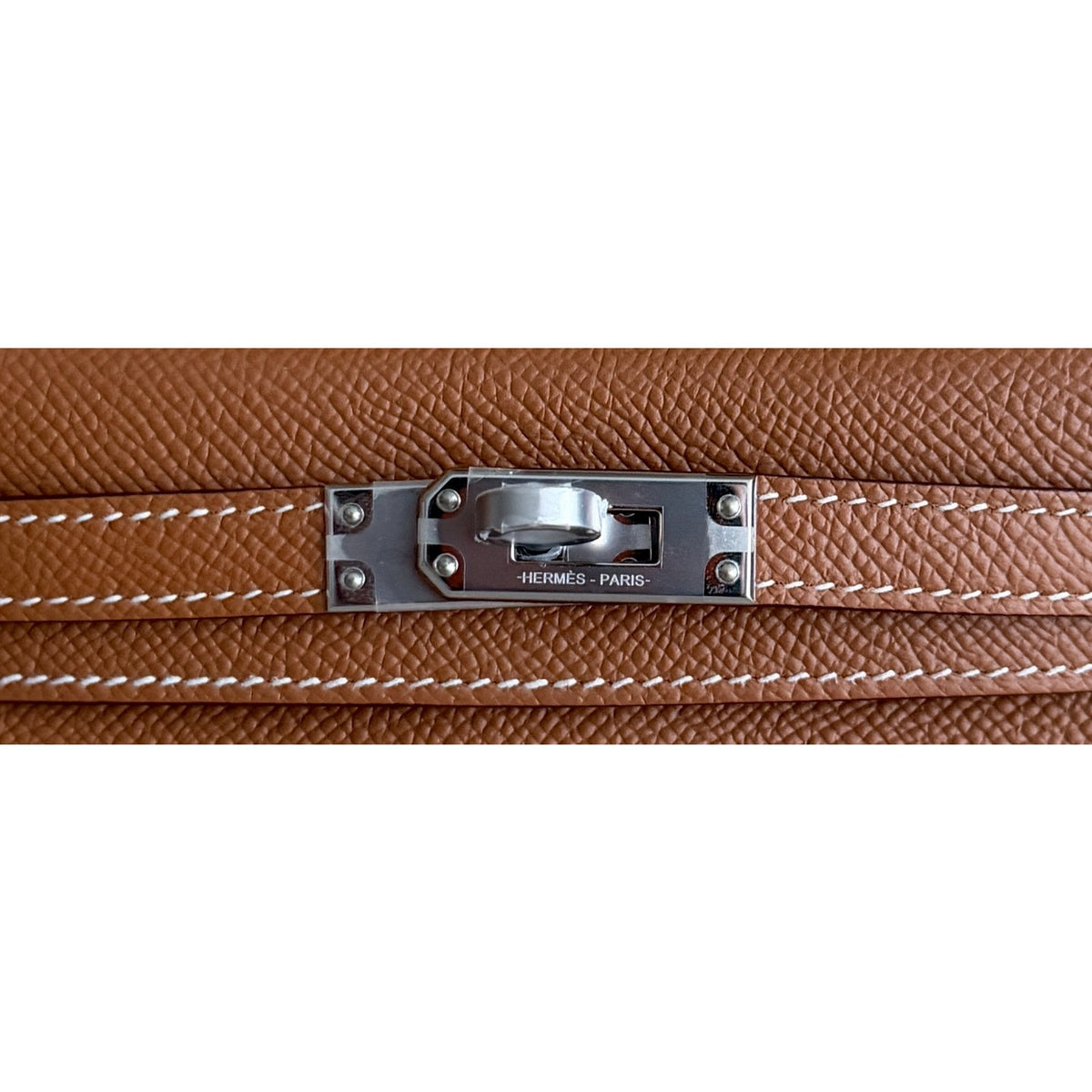 Hermes Kelly Mini 20 Gold Tan Epsom Leather Palladium Hardware