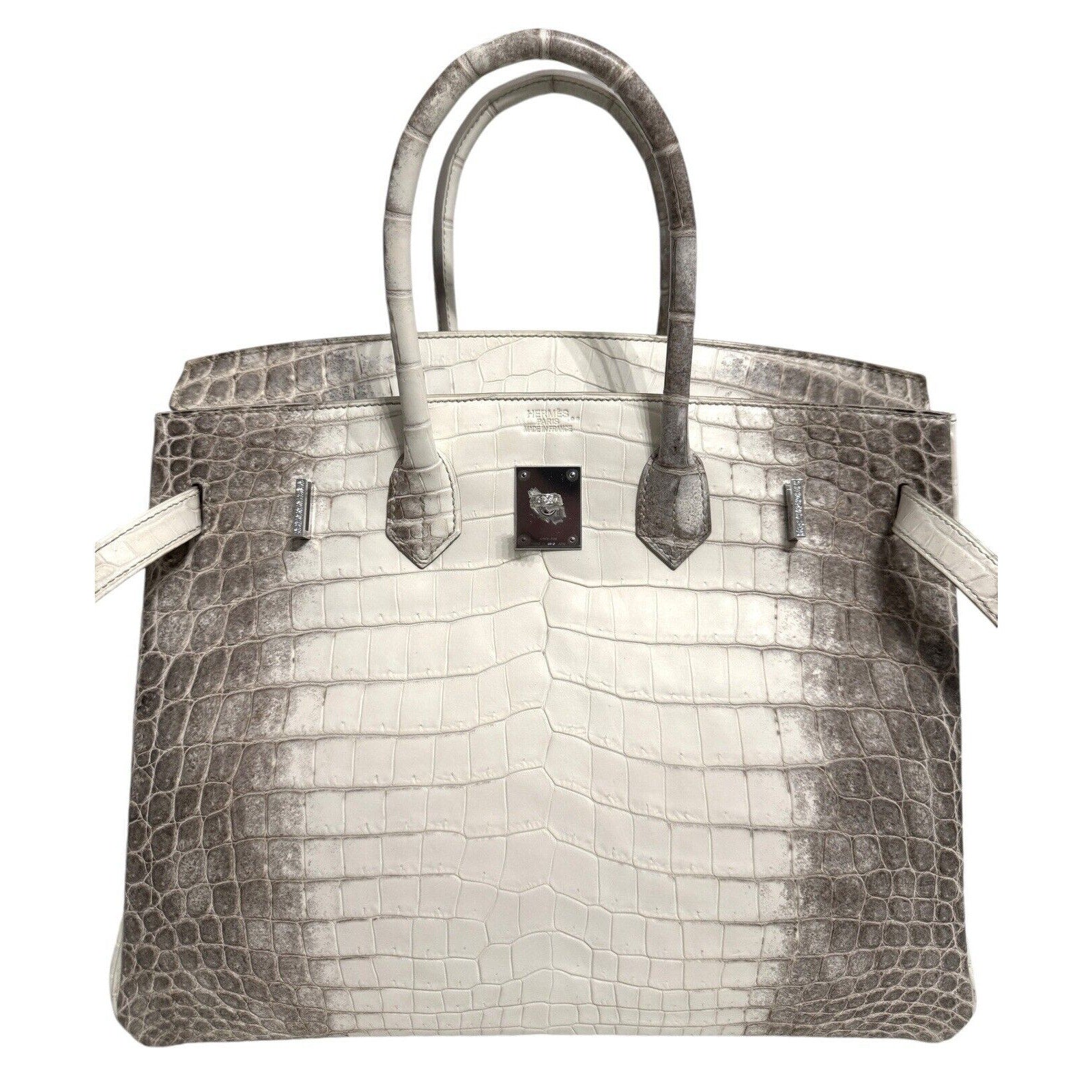 Himalayan crocodile birkin with white gold detailing sale