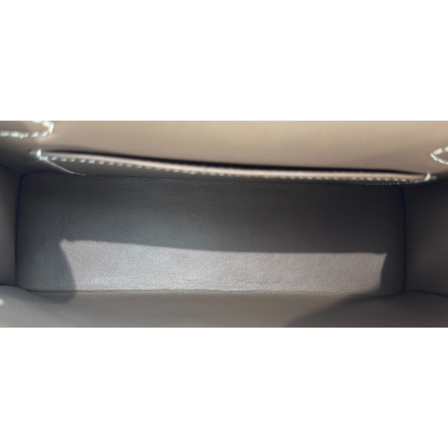 Hermes Kelly Mini 20 Etoupe Gray Epsom Leather Gold Hardware