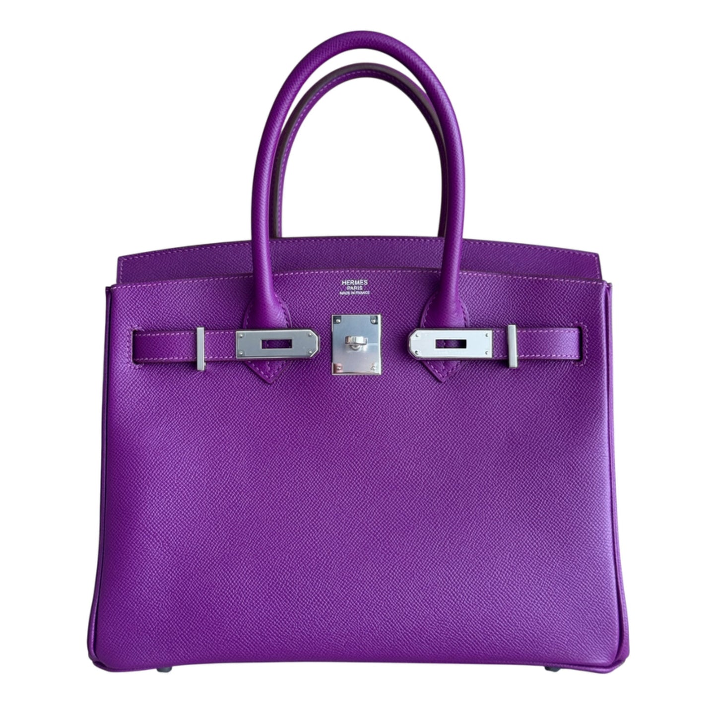 Hermes Birkin 30 Anemone Purple Epsom Leather Palladium Hardware
