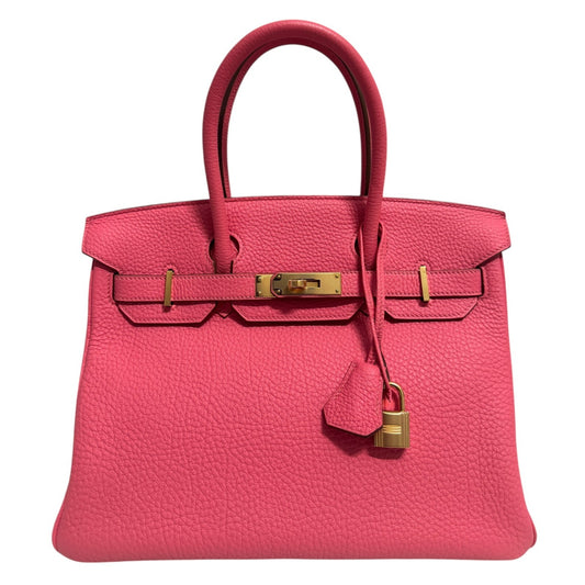 Hermes Birkin 30 Rose Lipstick Pink Leather Gold Hardware Handbag