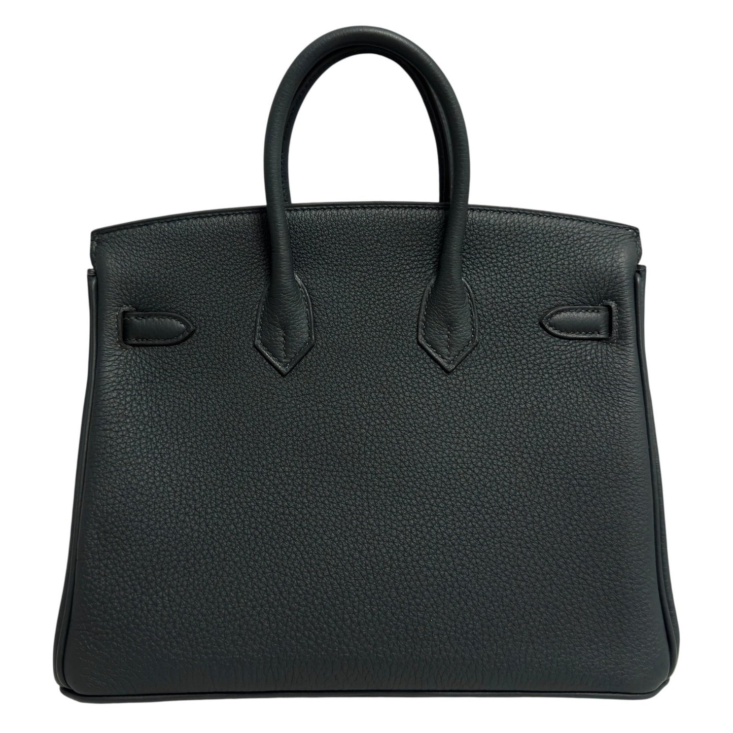 Hermes Birkin 25 Vert Mangrove Dark Green Togo Leather Permabrass Hardware NEW