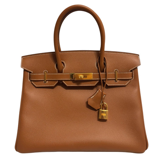 Hermes Birkin 30 Gold Tan Epsom Leather Gold Hardware RARE
