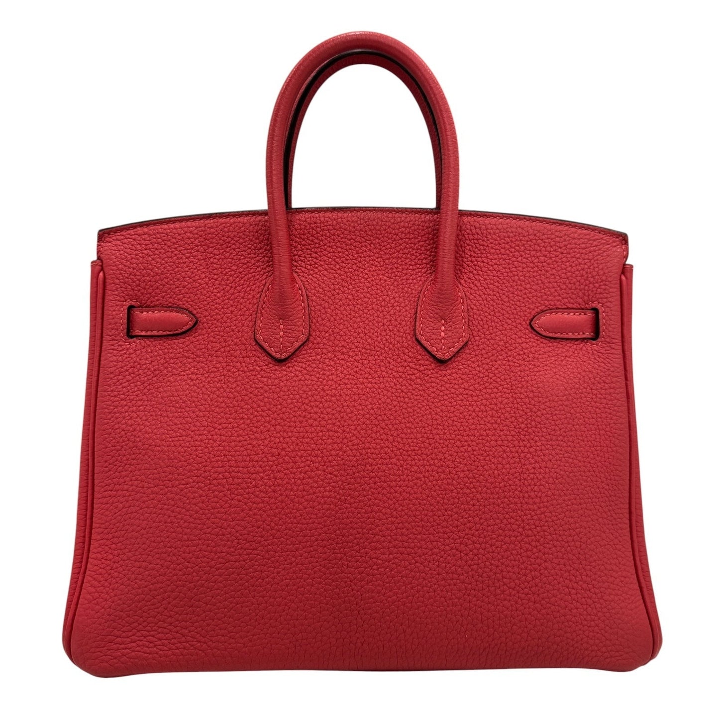 Hermes Birkin 25 Bougainvillea Red Pink Togo Leather Palladium Hardware