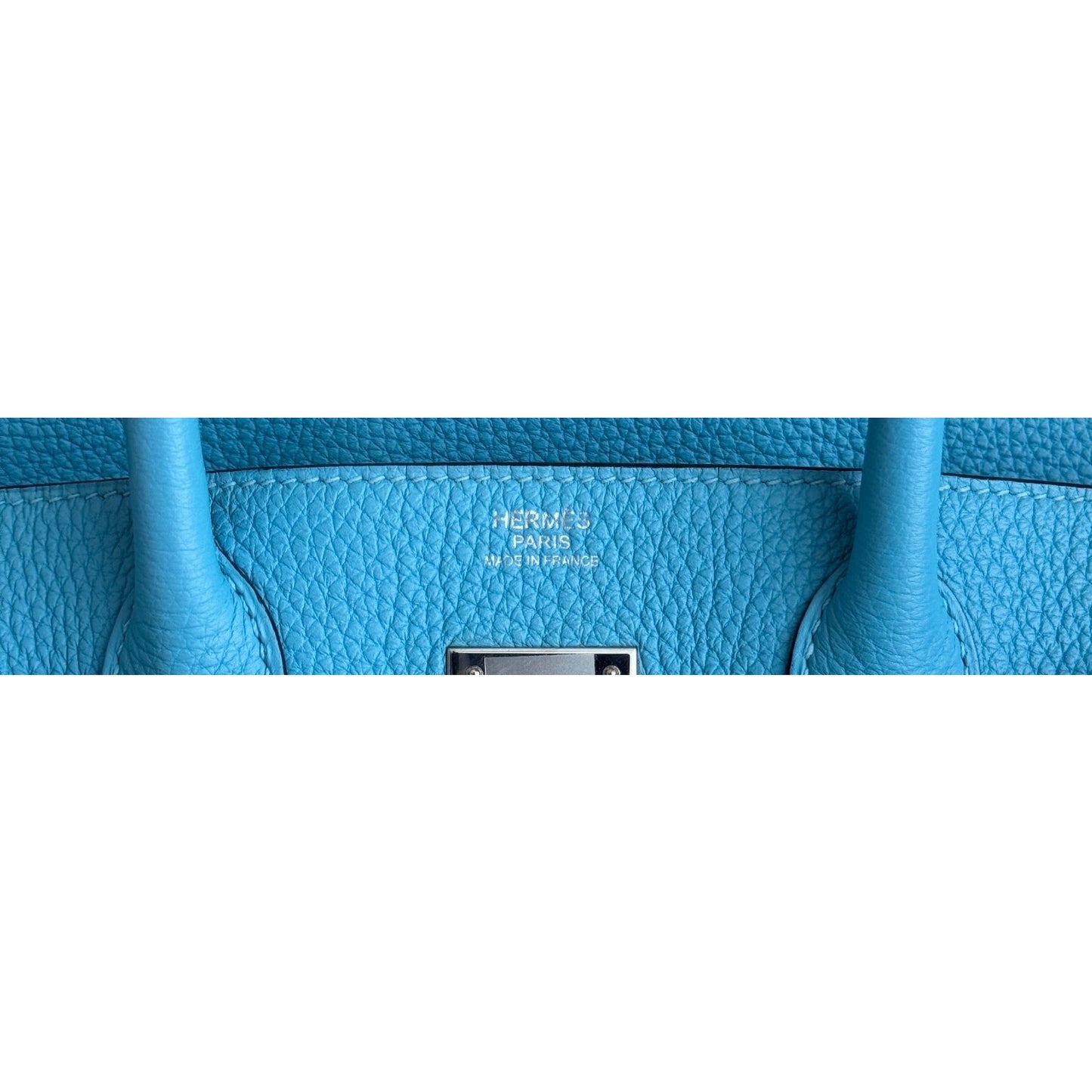 Hermes Birkin 30 Bleu du Nord Blue Togo Leather Palladium Hardware Rare