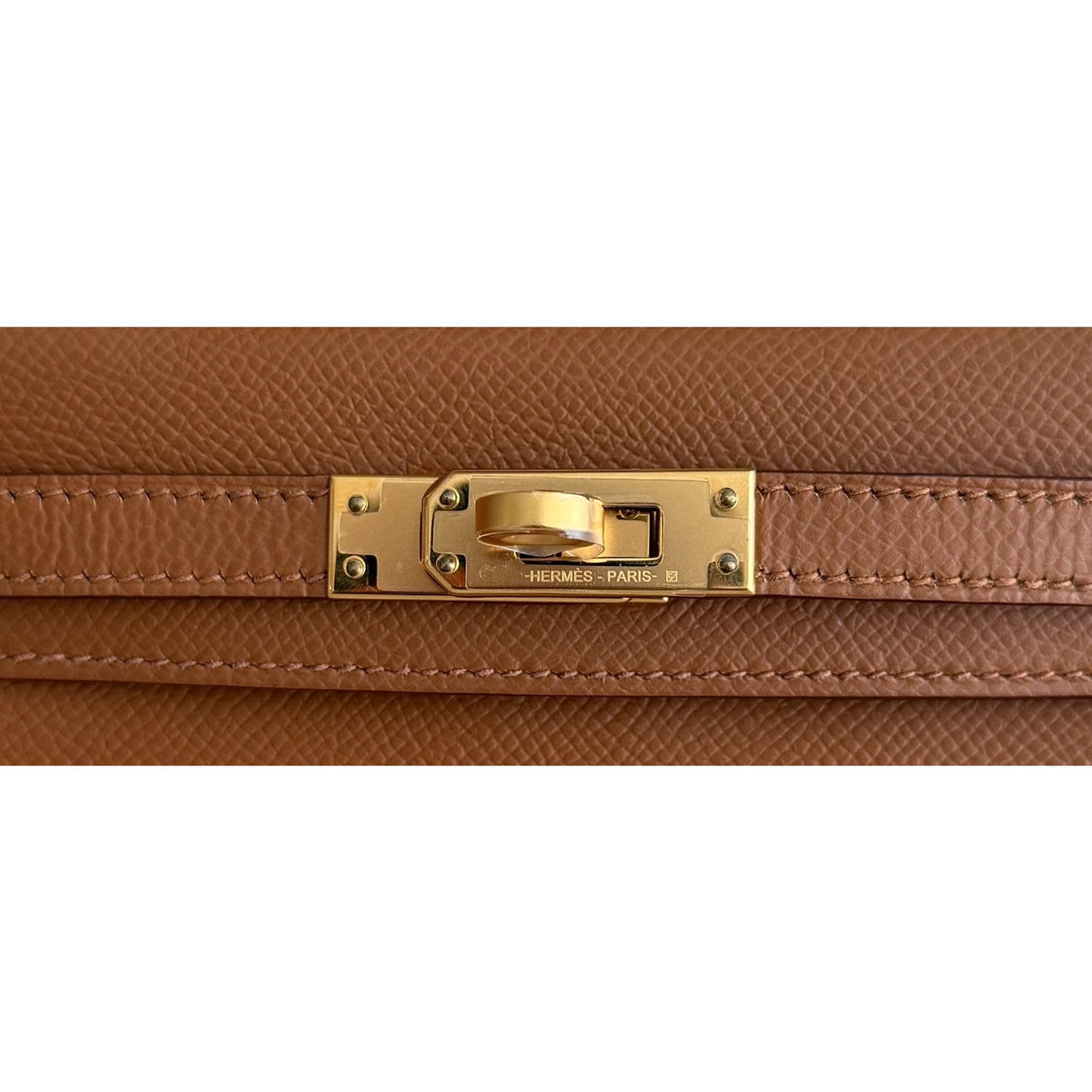 Hermes Kelly Mini 20 Special Order Gold Rouge H Epsom Leather Gold Hardware