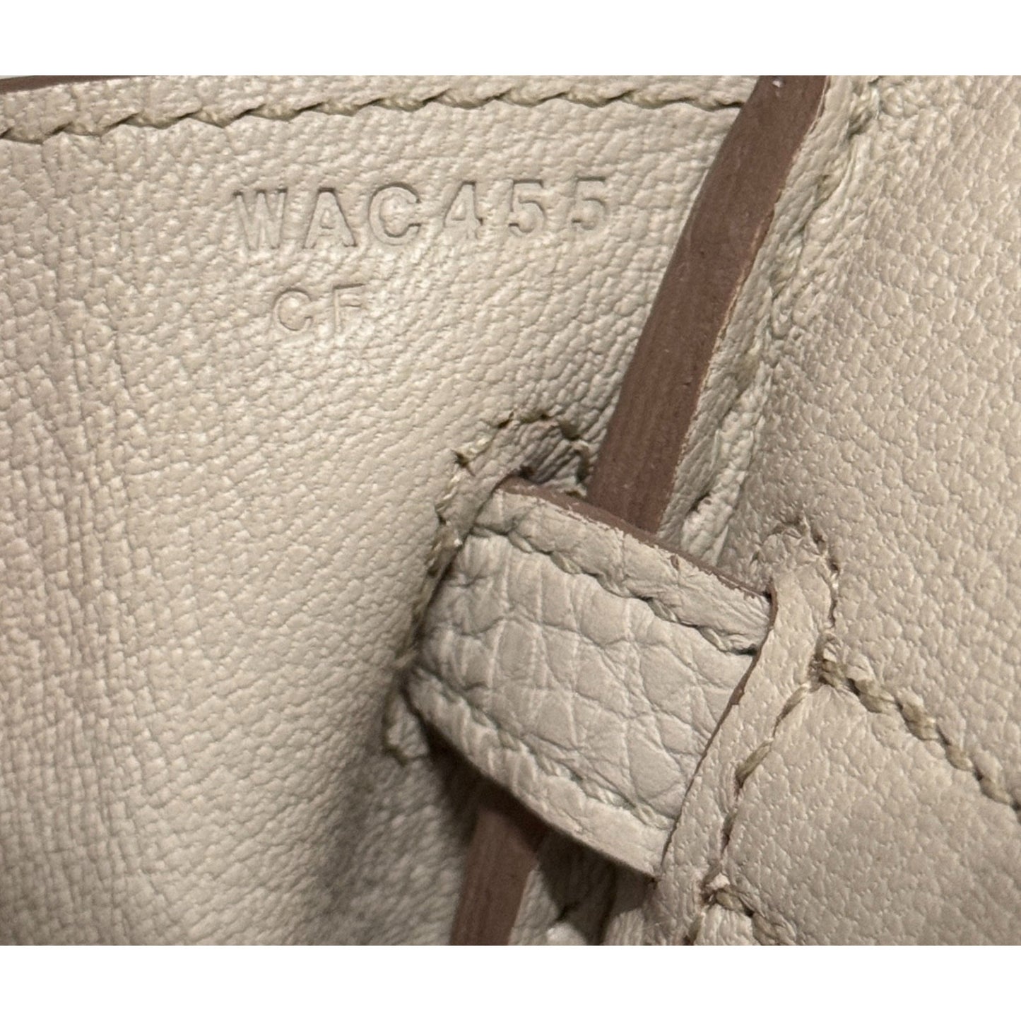 Hermes Birkin 25 Beton Beige Cream Togo Leather Gold Hardware 2024