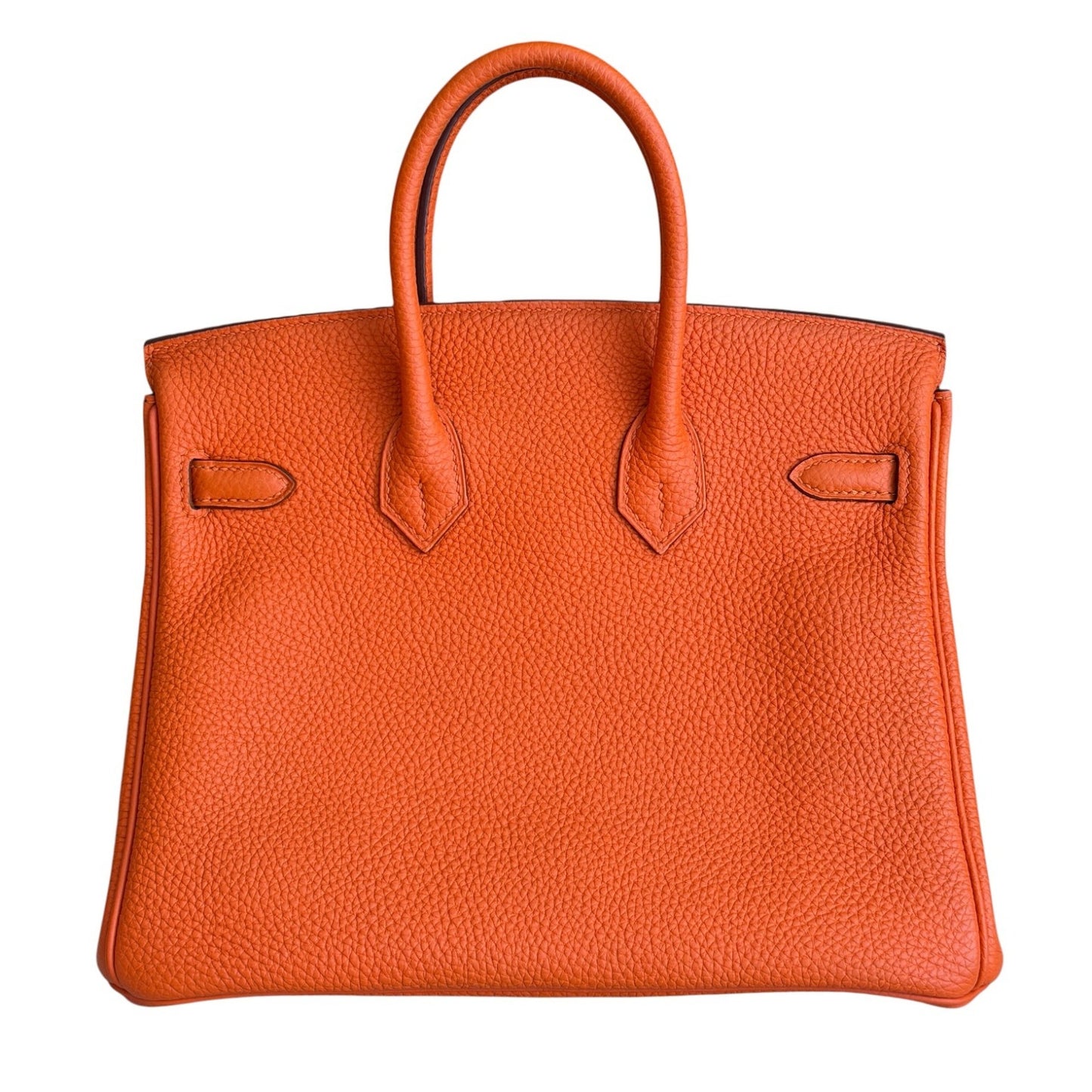 Hermes Birkin 25 Orange Togo Leather Gold Hardware