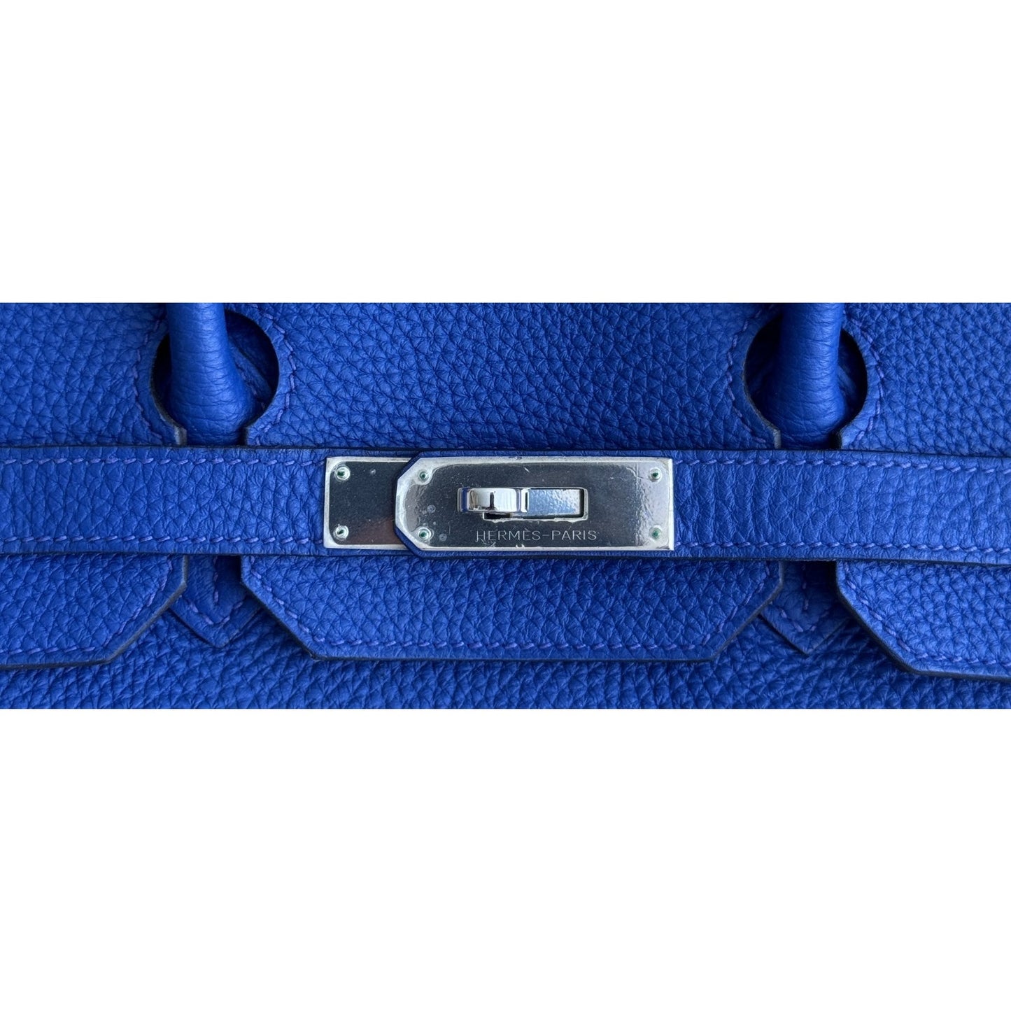Hermes Birkin 35 Blue Electric Togo Leather Palladium Hardware