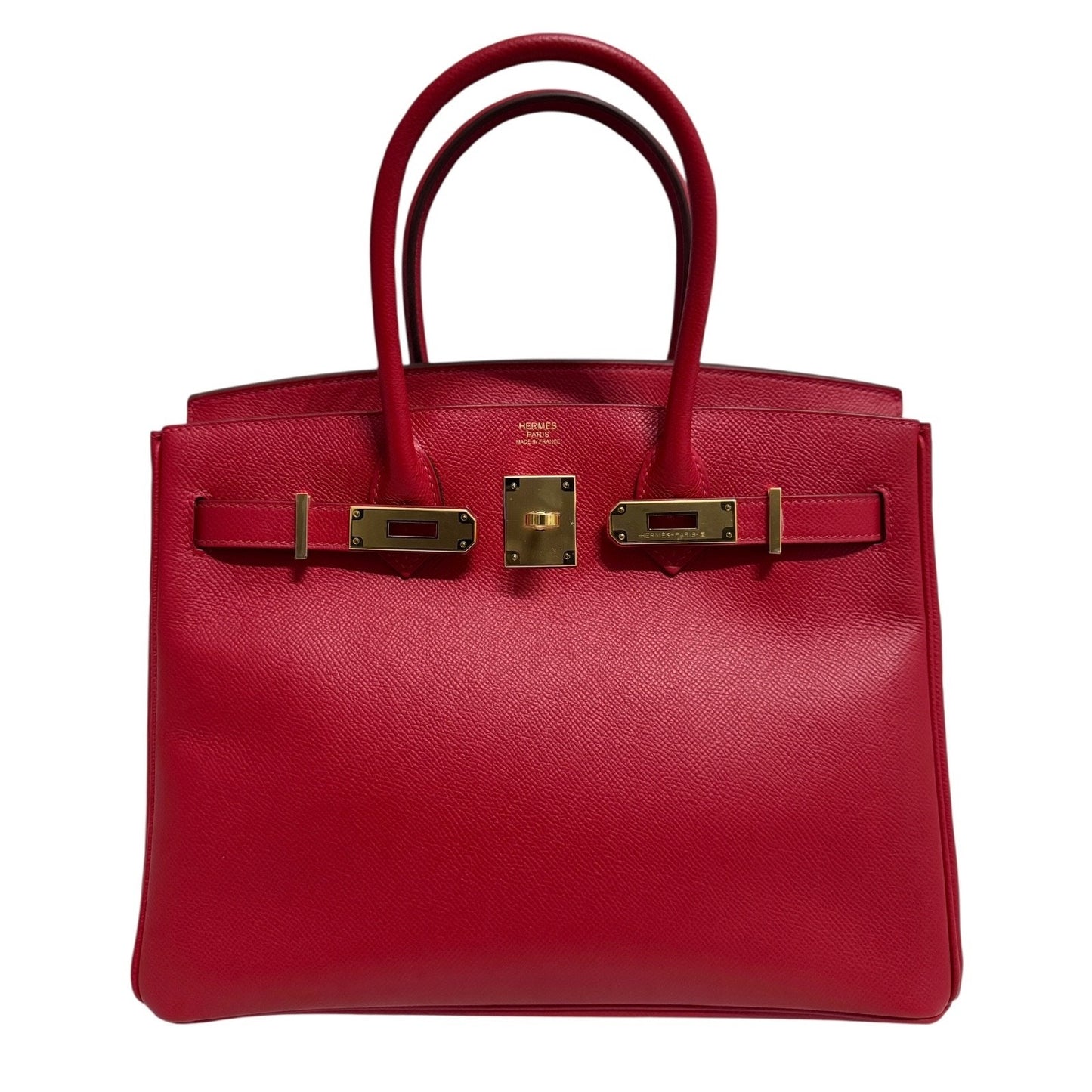 Hermes Birkin 30 Rouge Casaque Red Epsom Leather Gold Hardware