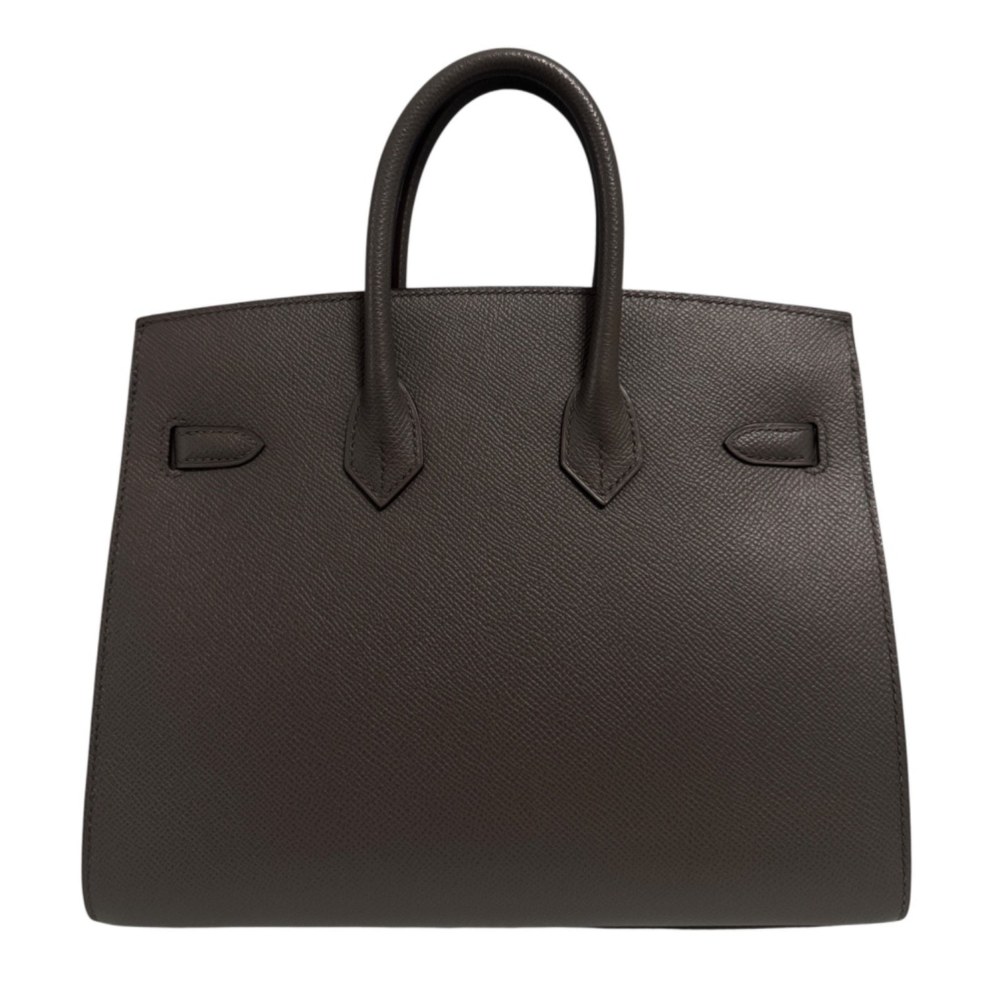 Hermes Birkin 25 Sellier Etain Gray Epsom Leather Gold Hardware
