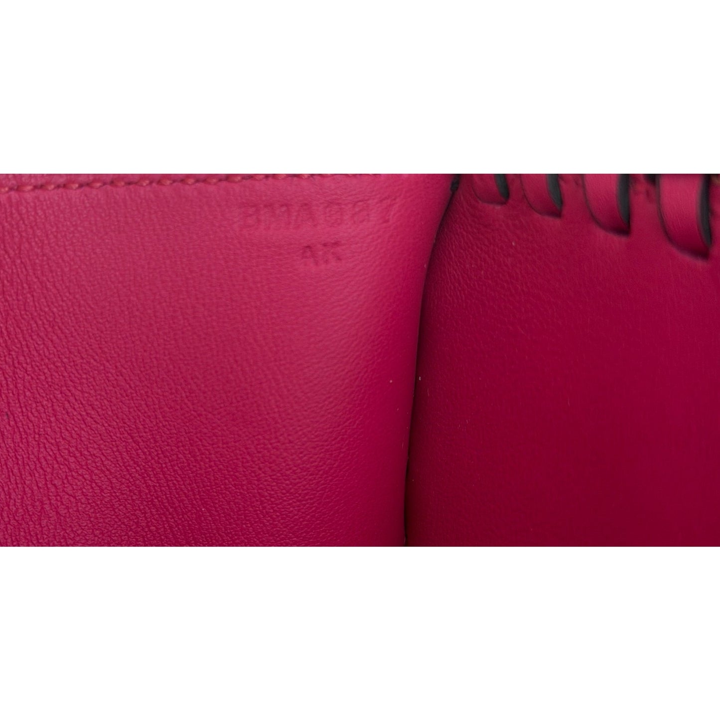 Hermes Birkin 25 Picnic Framboise Pink Leather Palladium Hardware RARE