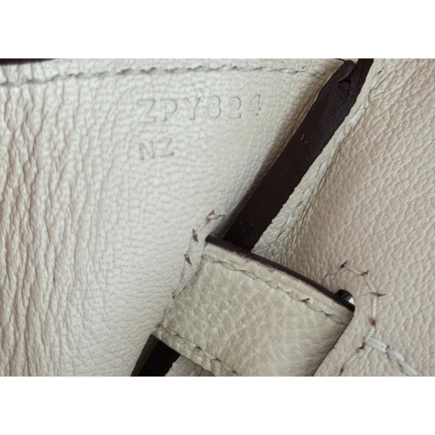 Hermes Birkin 30 Nata Epsom Leather Gold Hardware Handbag