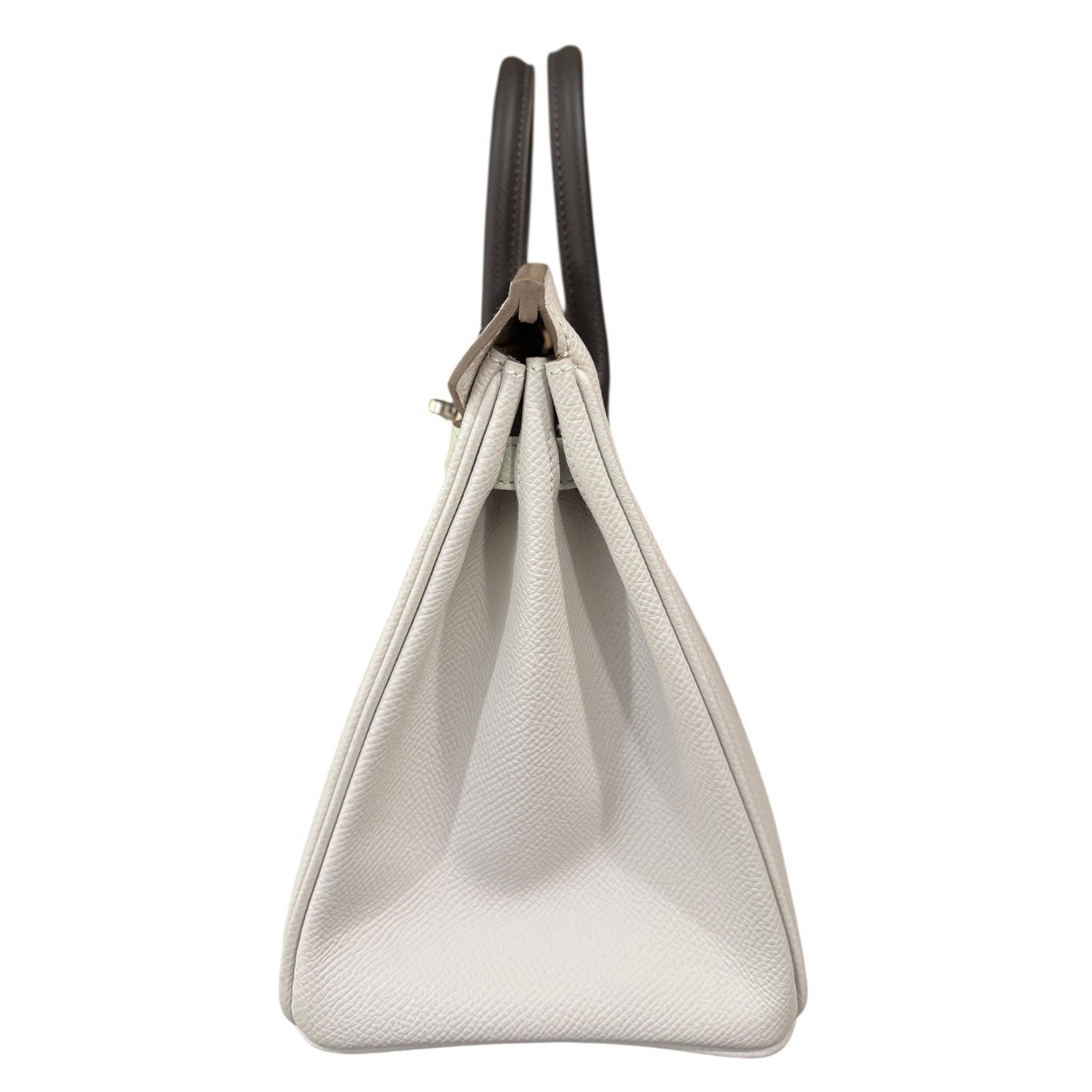 Hermes Birkin 25 Tri Color Gris Pale Vert Fizz Graphite Gray Epsom Palladium