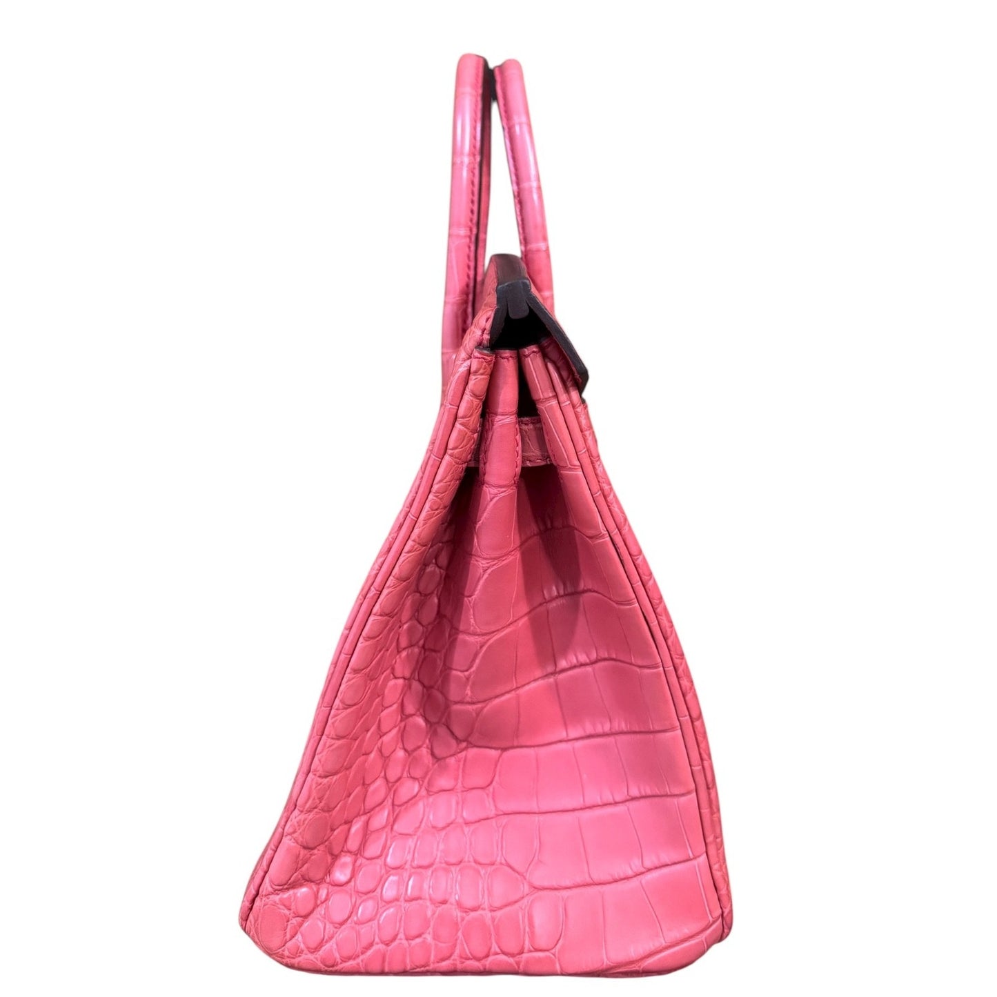 Hermes Birkin 25 Matte Alligator Bougainvillea Pink Palladium Hardware Rare