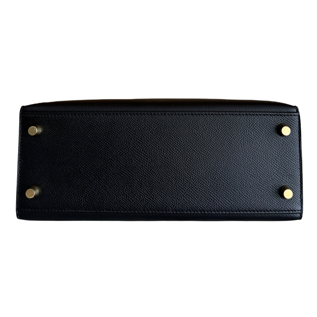Hermes Kelly 25 Sellier Black Noir Epsom Leather Gold Hardware RARE