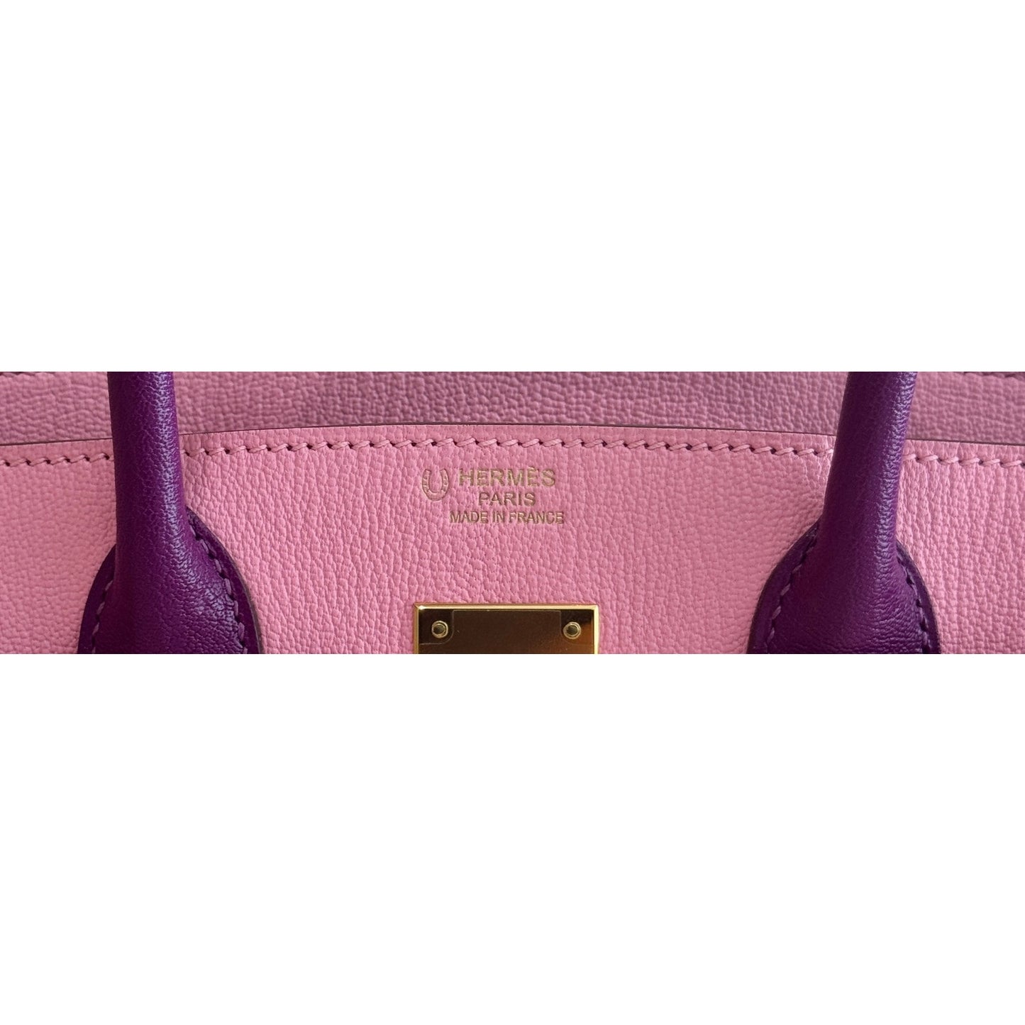 Hermes Birkin 30 Special Order Bubblegum Pink Anemone Purple Chevre Gold HWR