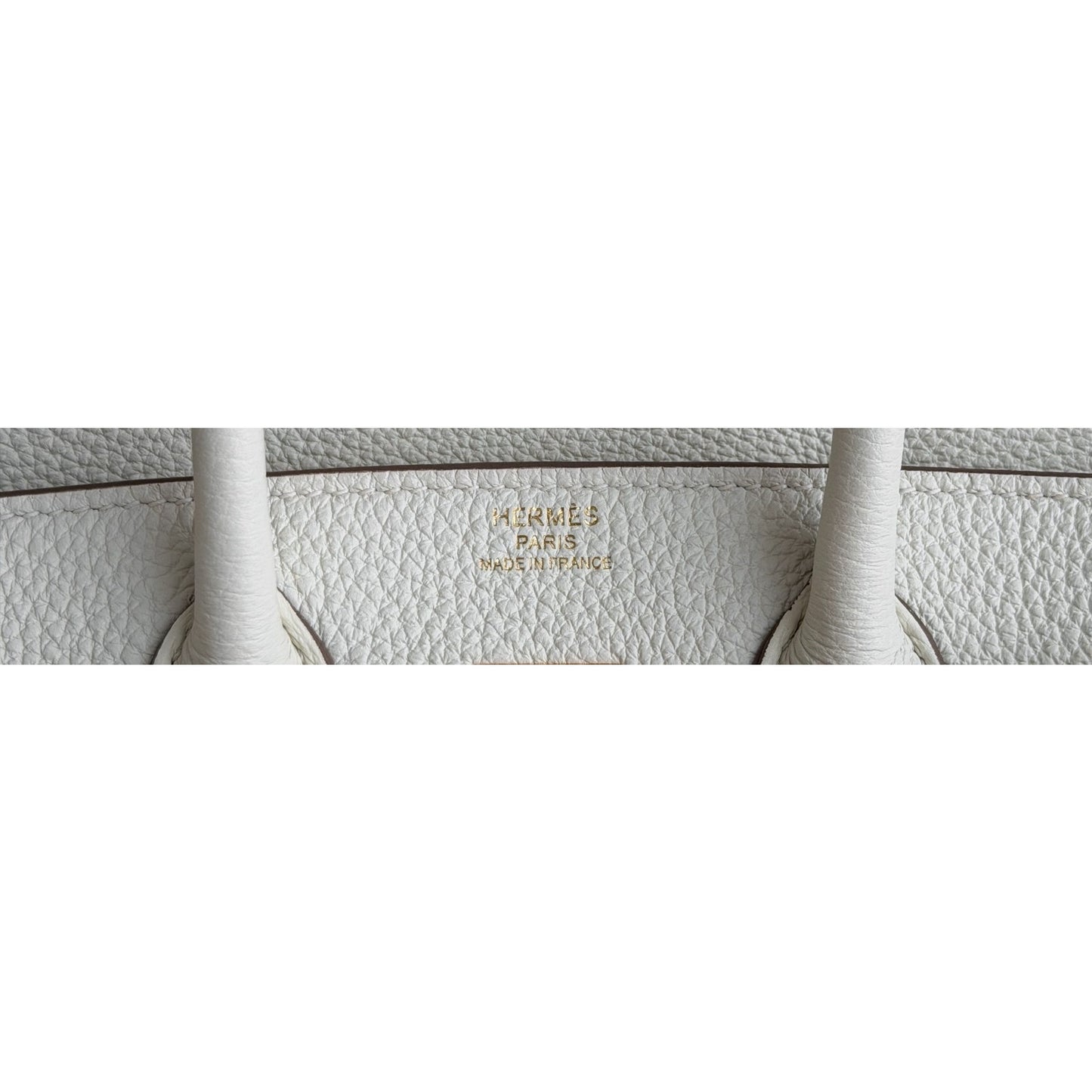 Hermes Birkin 25 Mushroom White Gray Togo Leather Gold Hardware