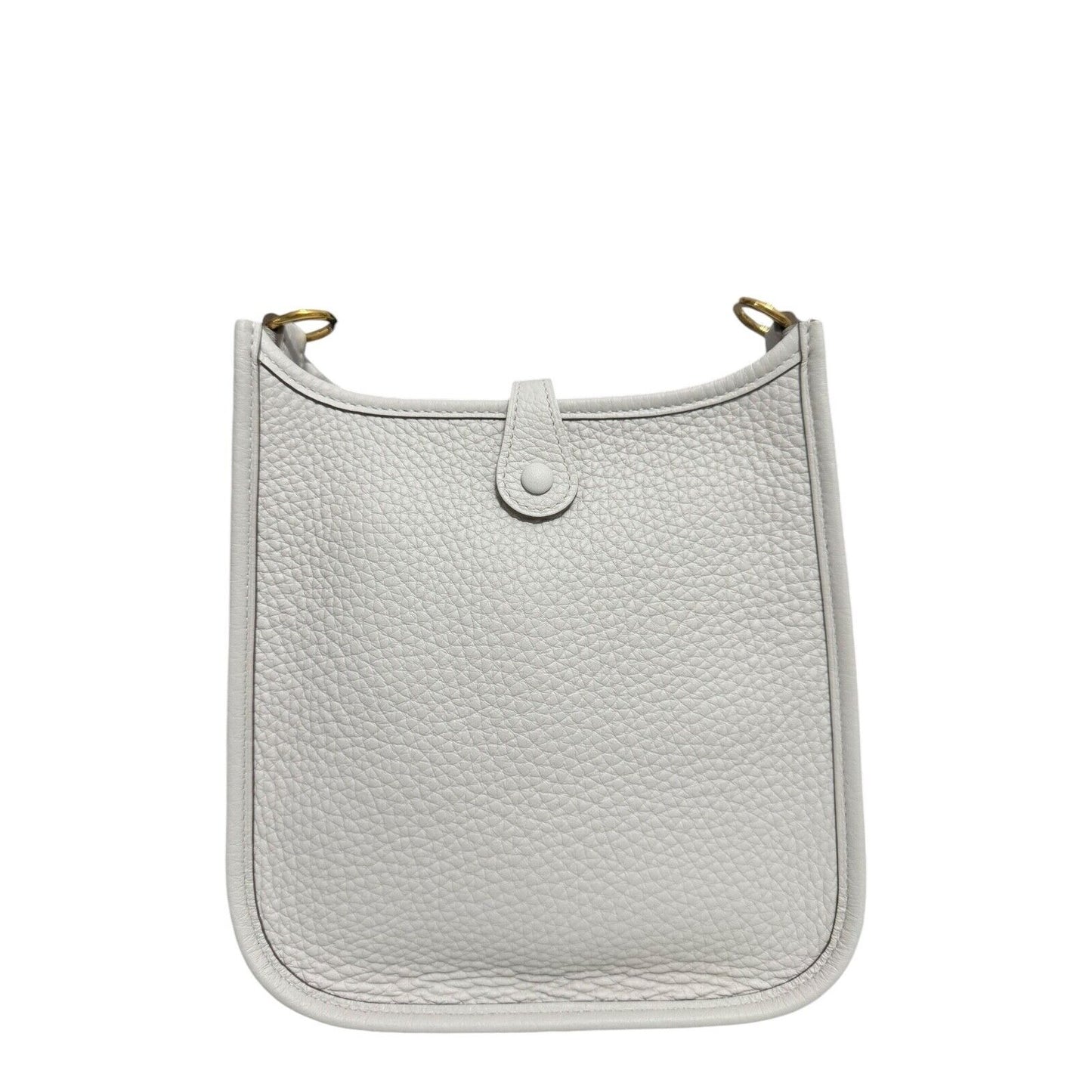 Hermes Mini Evelyne TPM GRIS PALE Gray Gold Hardware 2023