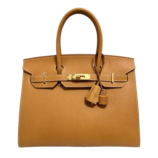 Hermes Birkin 30 Sellier Natural Sable Vache Naturelle Grainée Hardware RARE