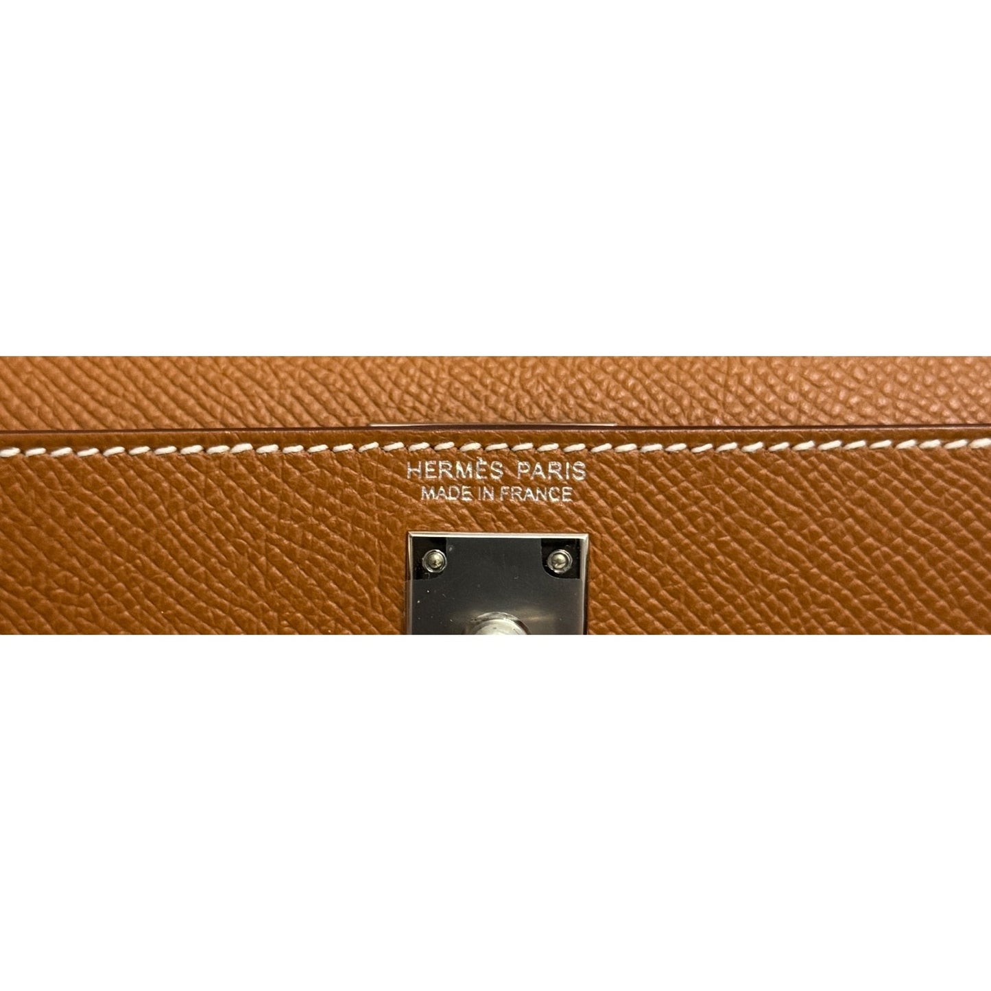 Hermes Kelly Mini 20 Gold Tan Epsom Leather 2 Shoulder Straps Palladium Hardware