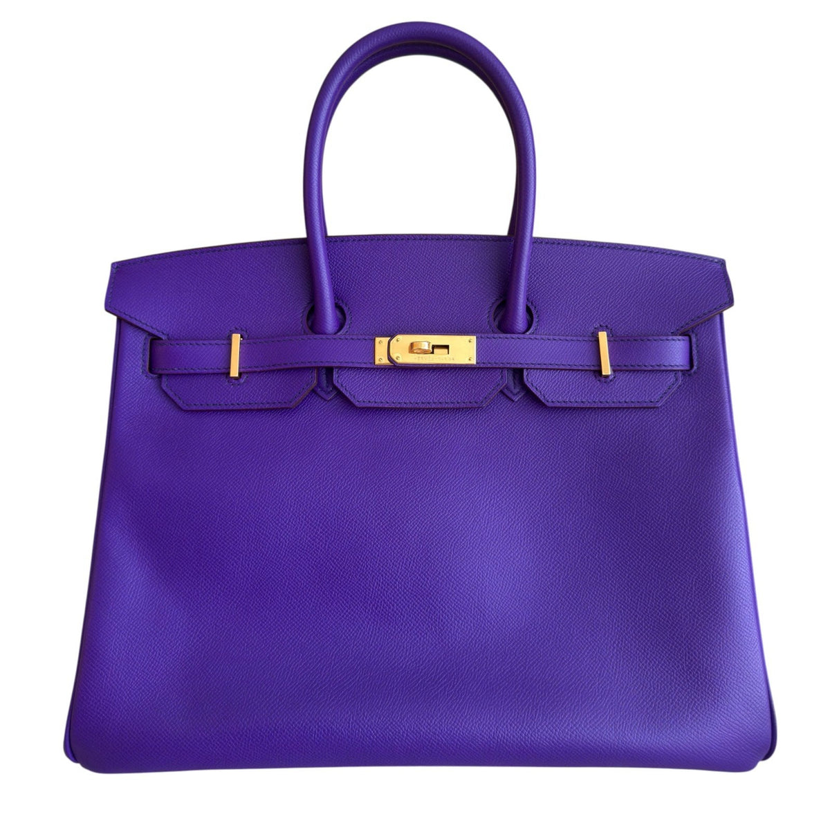 Hermes Birkin 35 Crocus Purple Epsom Leather Gold Hardware RARE