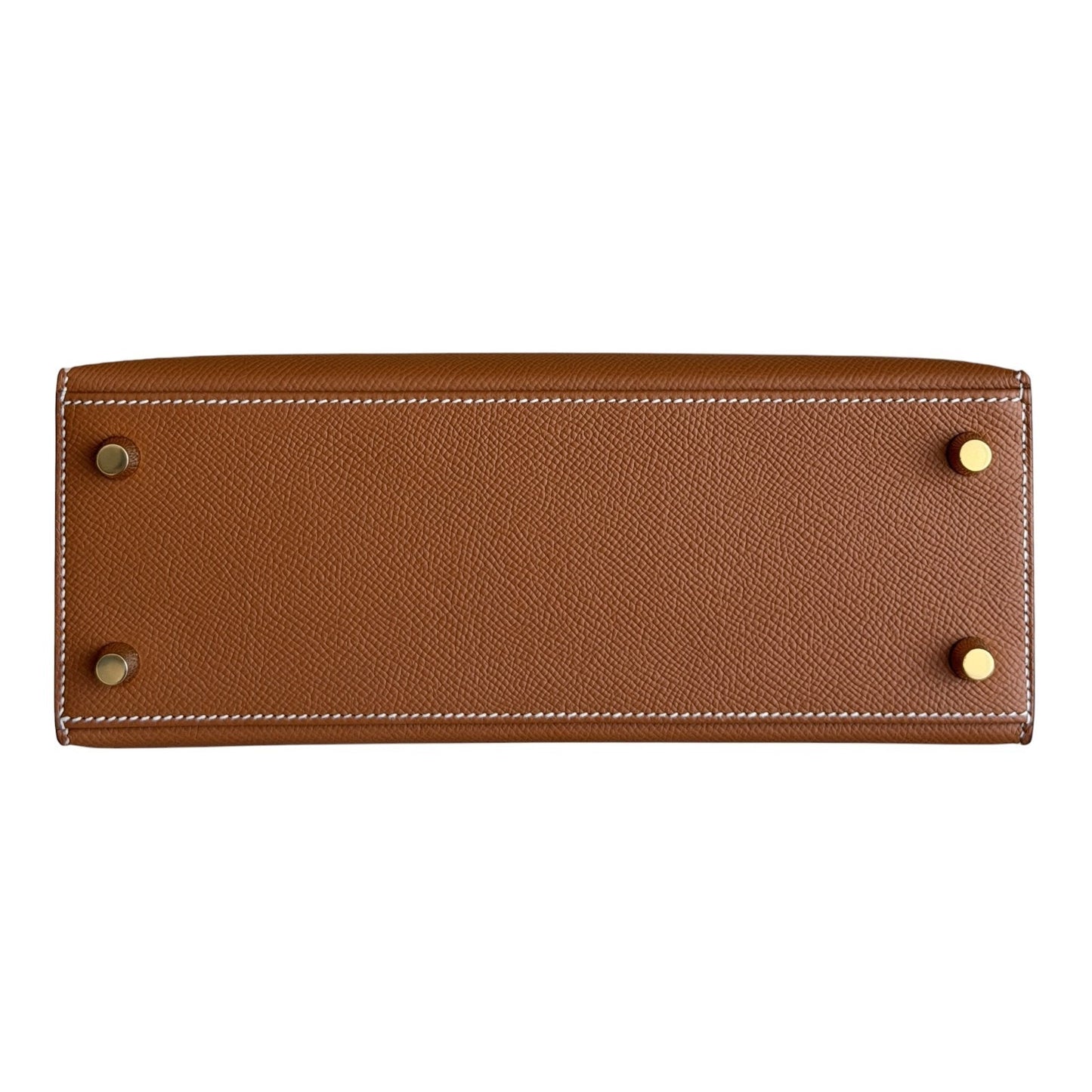 Hermes Kelly 25 Sellier Gold Tan Epsom Leather Gold Hardware