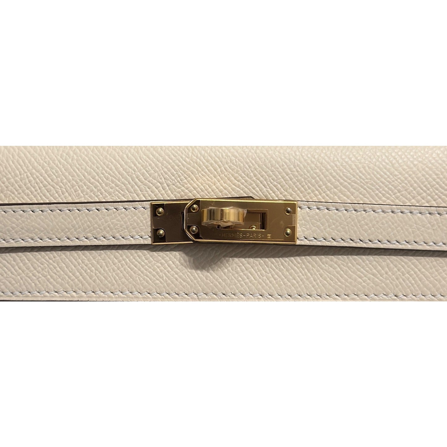 Hermes Kelly 25 Sellier Nata Cream Epsom Leather Gold Hardware