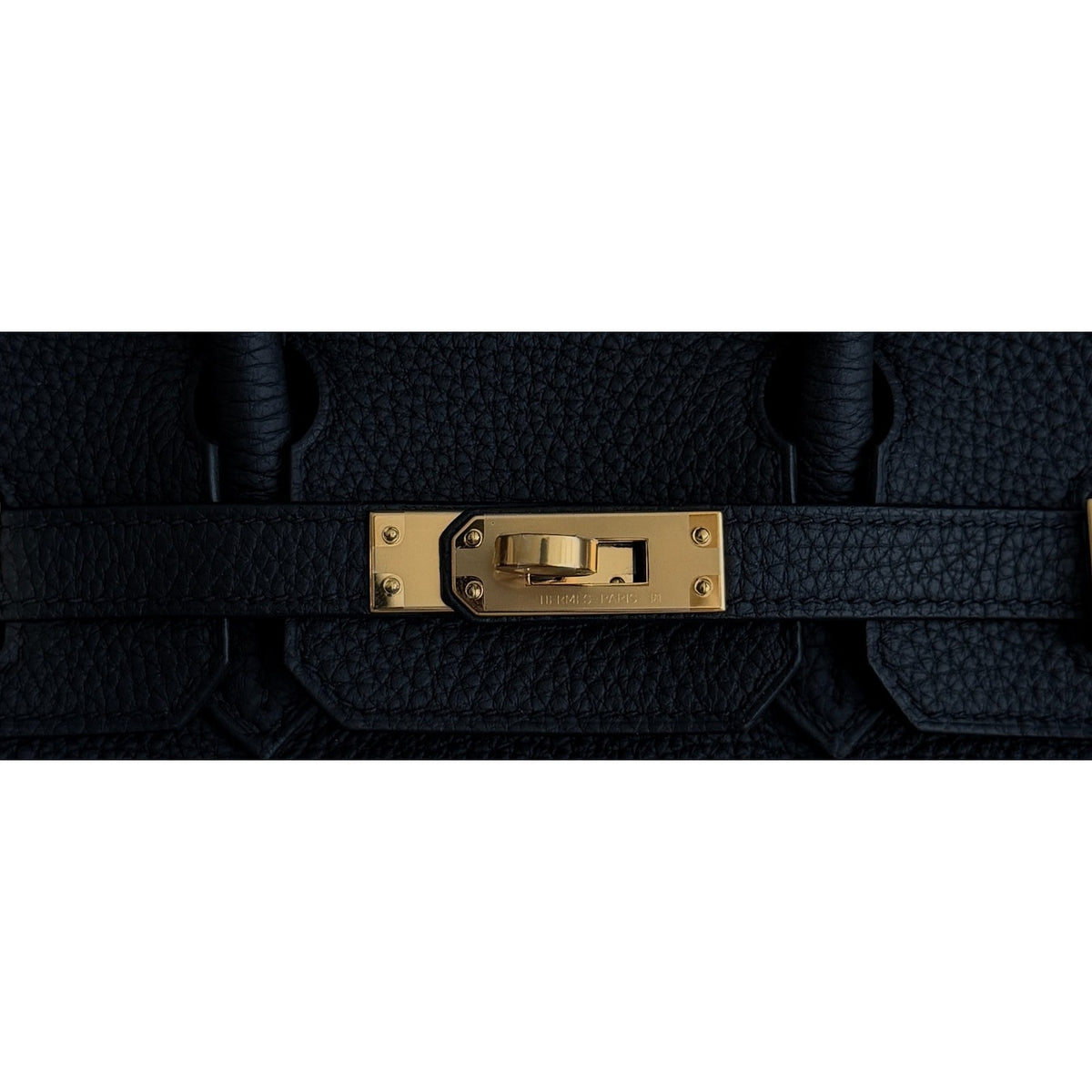 Hermes Birkin 25 Black Noir Togo Leather Gold Hardware RARE