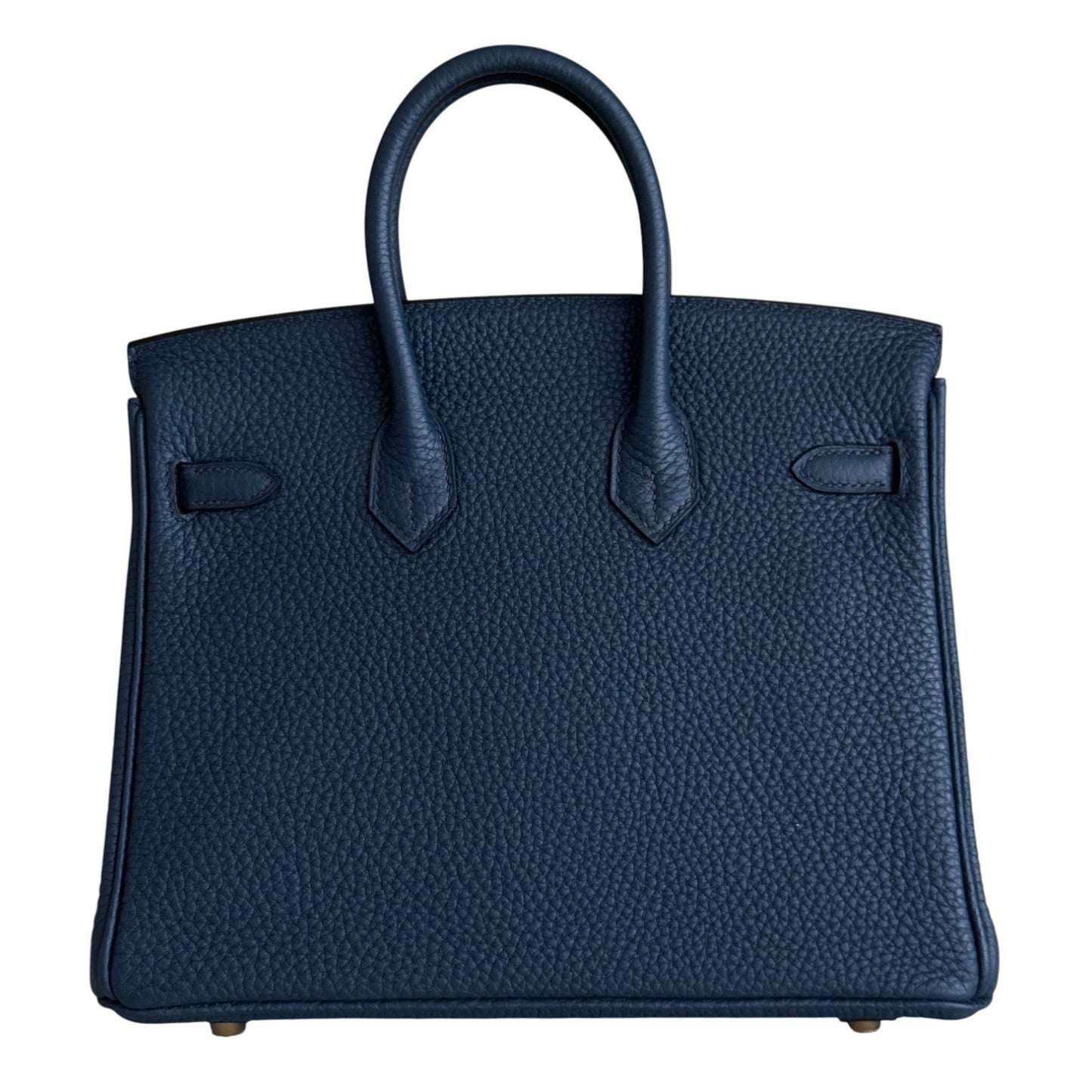 Hermes Birkin 25 Bleu Prusse Blue Togo Leather Gold Hardware