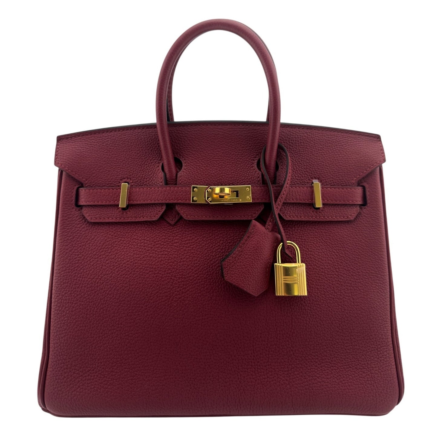 Hermes Birkin 25 Rouge Grenat Red Togo Leather Gold Hardware
