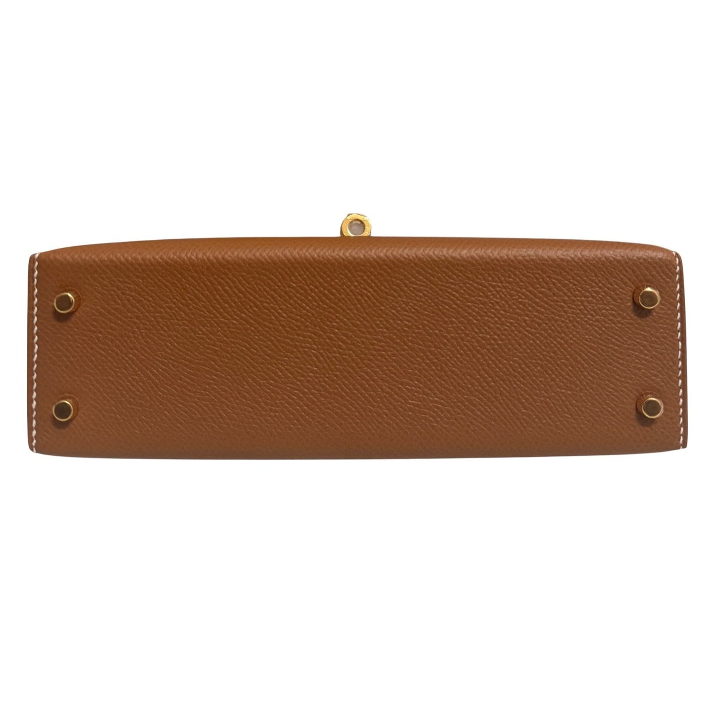 Hermes Kelly Mini 20 Gold Tan Epsom Leather Gold Hardware