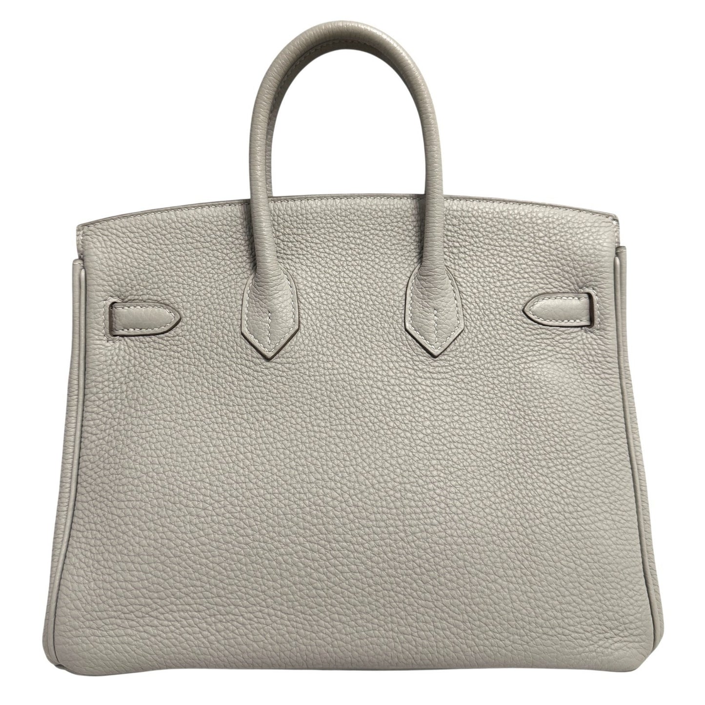 Hermes Birkin 25 Gris Perle Pearl Gray Togo Leather Gold Hardware