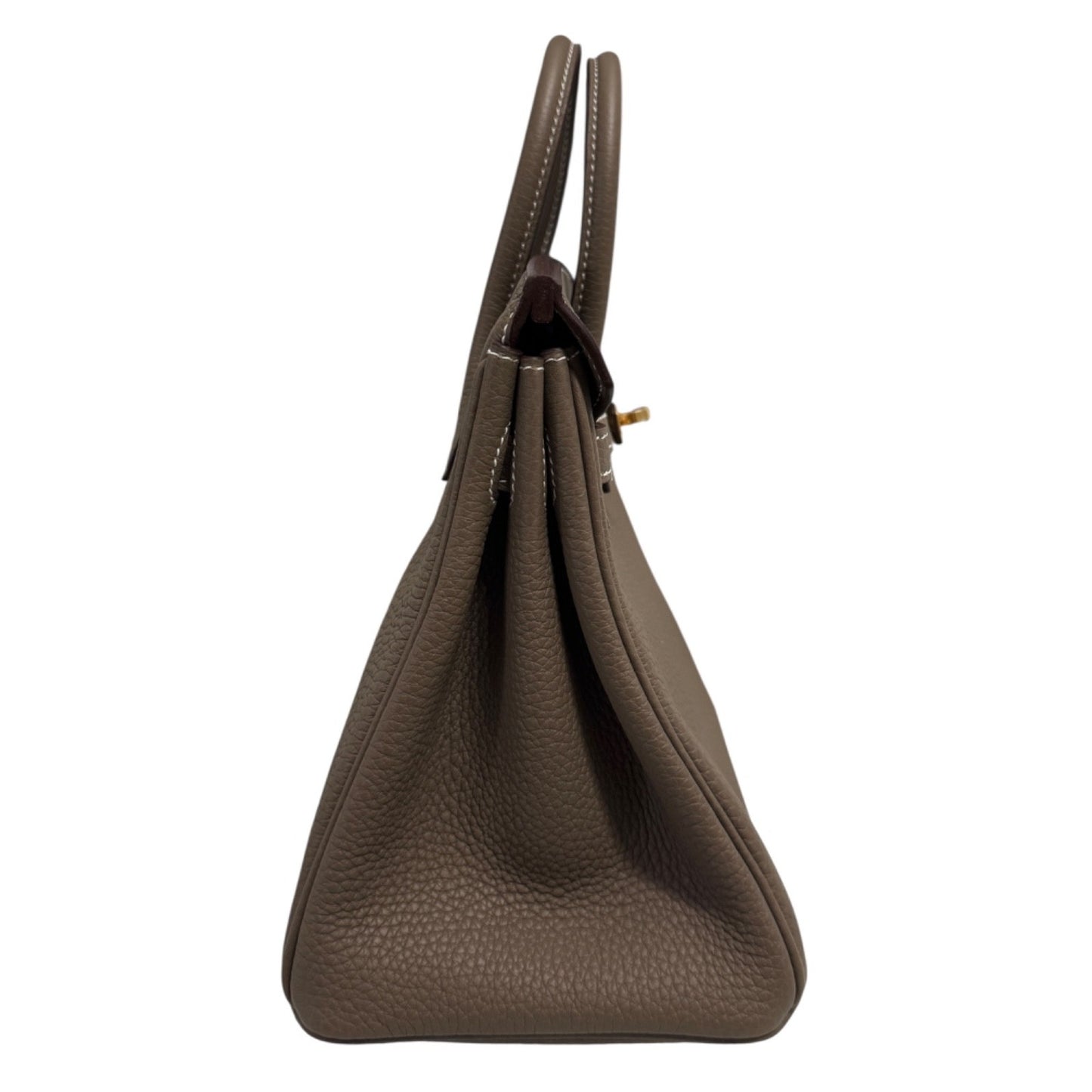 Hermes Birkin 25 Etoupe Gray Togo Leather Gold Hardware Handbag