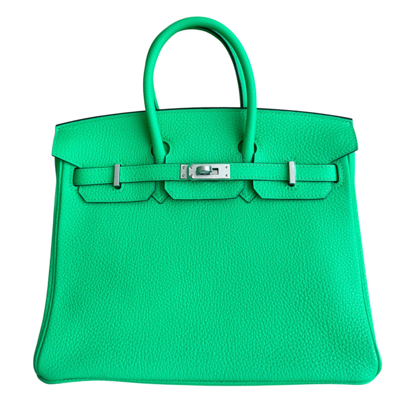 Hermes Birkin 25 Vert Comics Green Togo Leather Palladium Hardware New