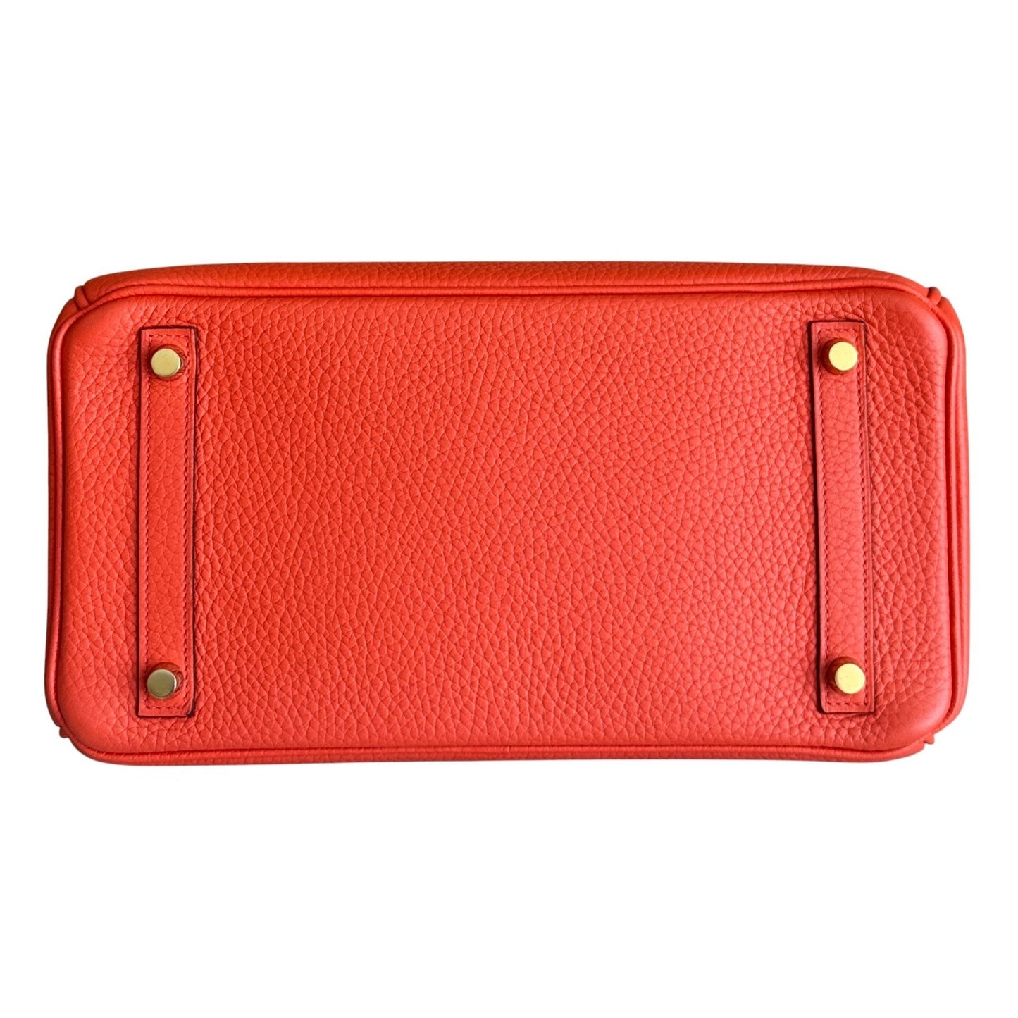 Hermes Birkin 30 Orange Poppy Togo Leather Gold Hardware